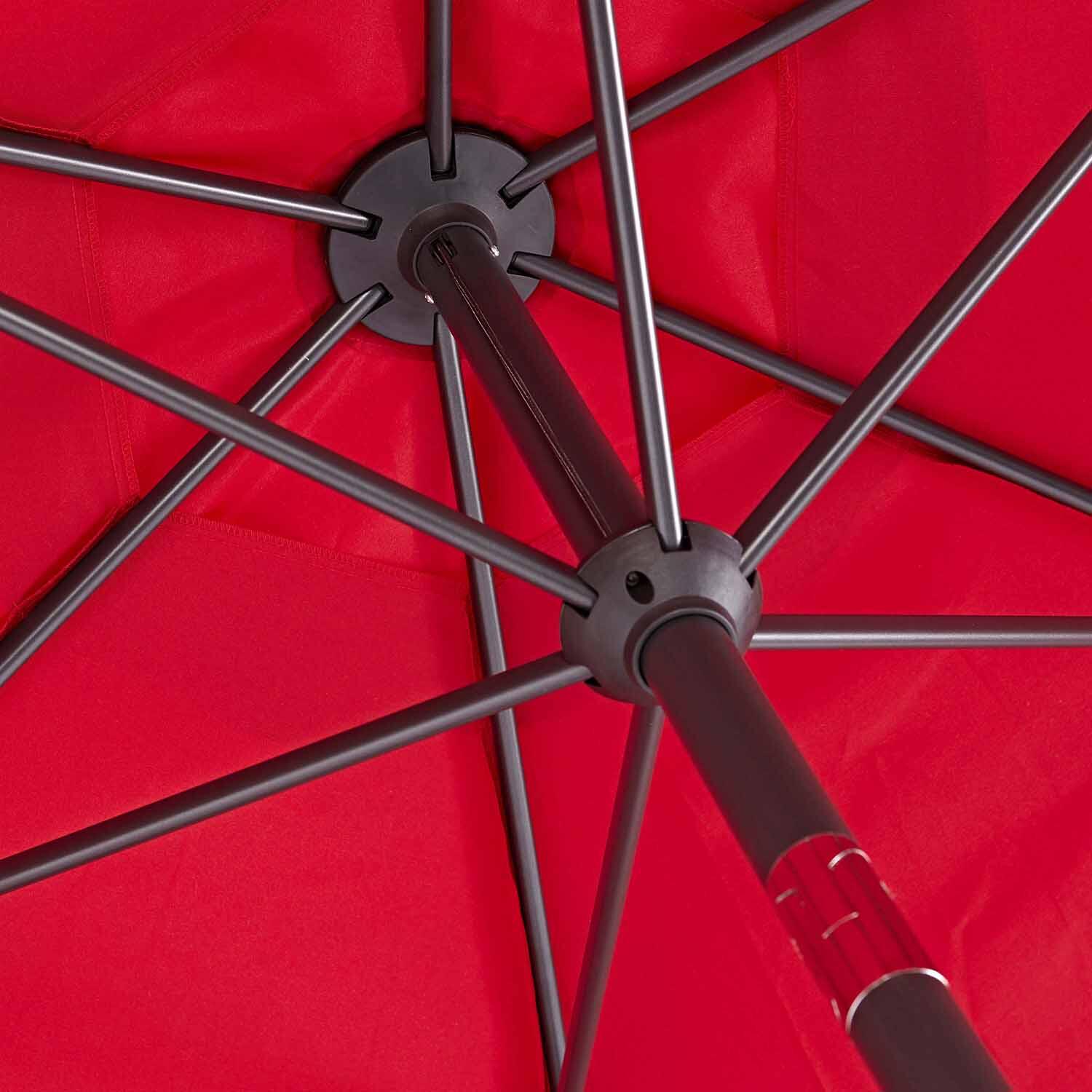 Parasol NATERIAL Avea rouge hexagonal - 7