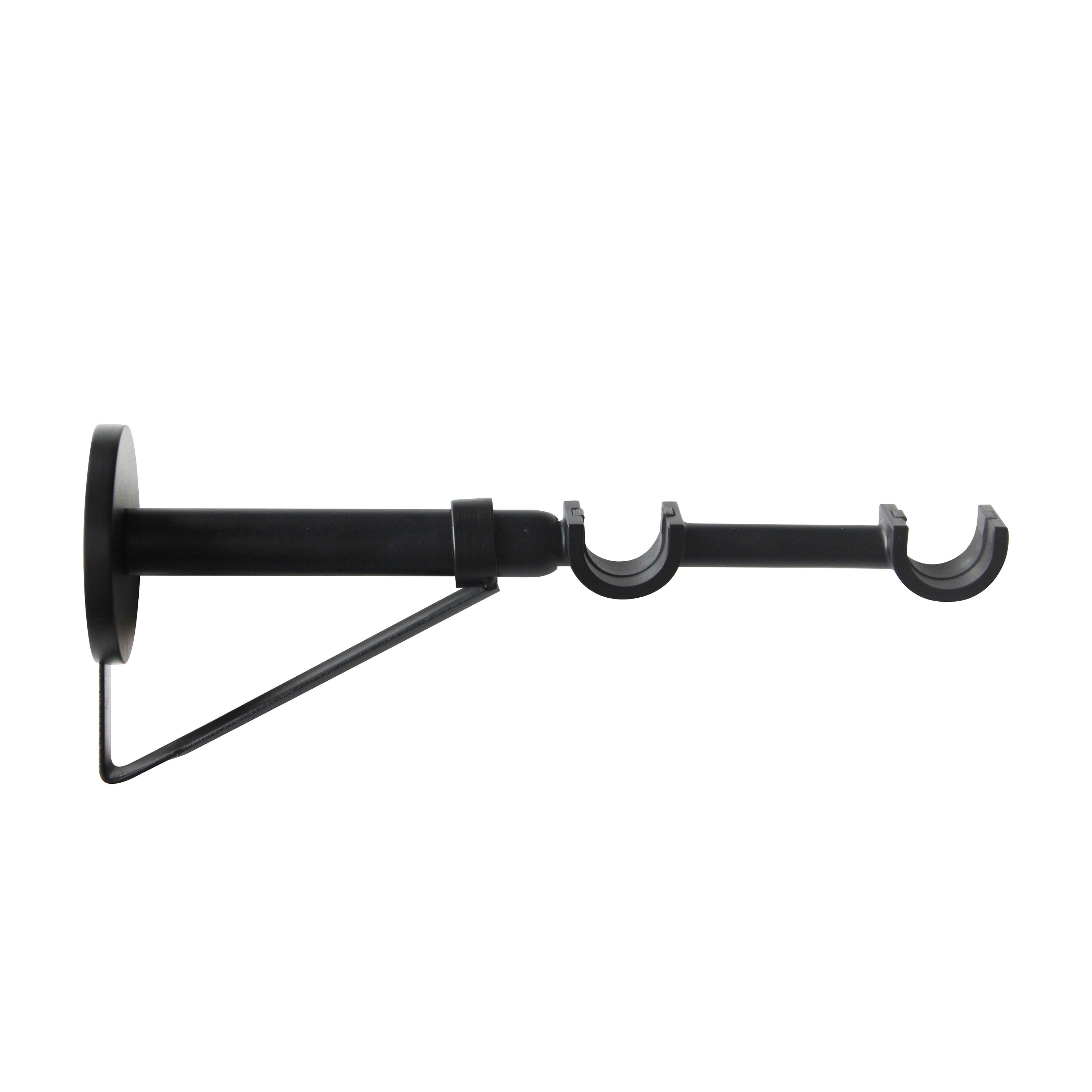 Soporte doble extensible 135-270 d28 negro mate inspire