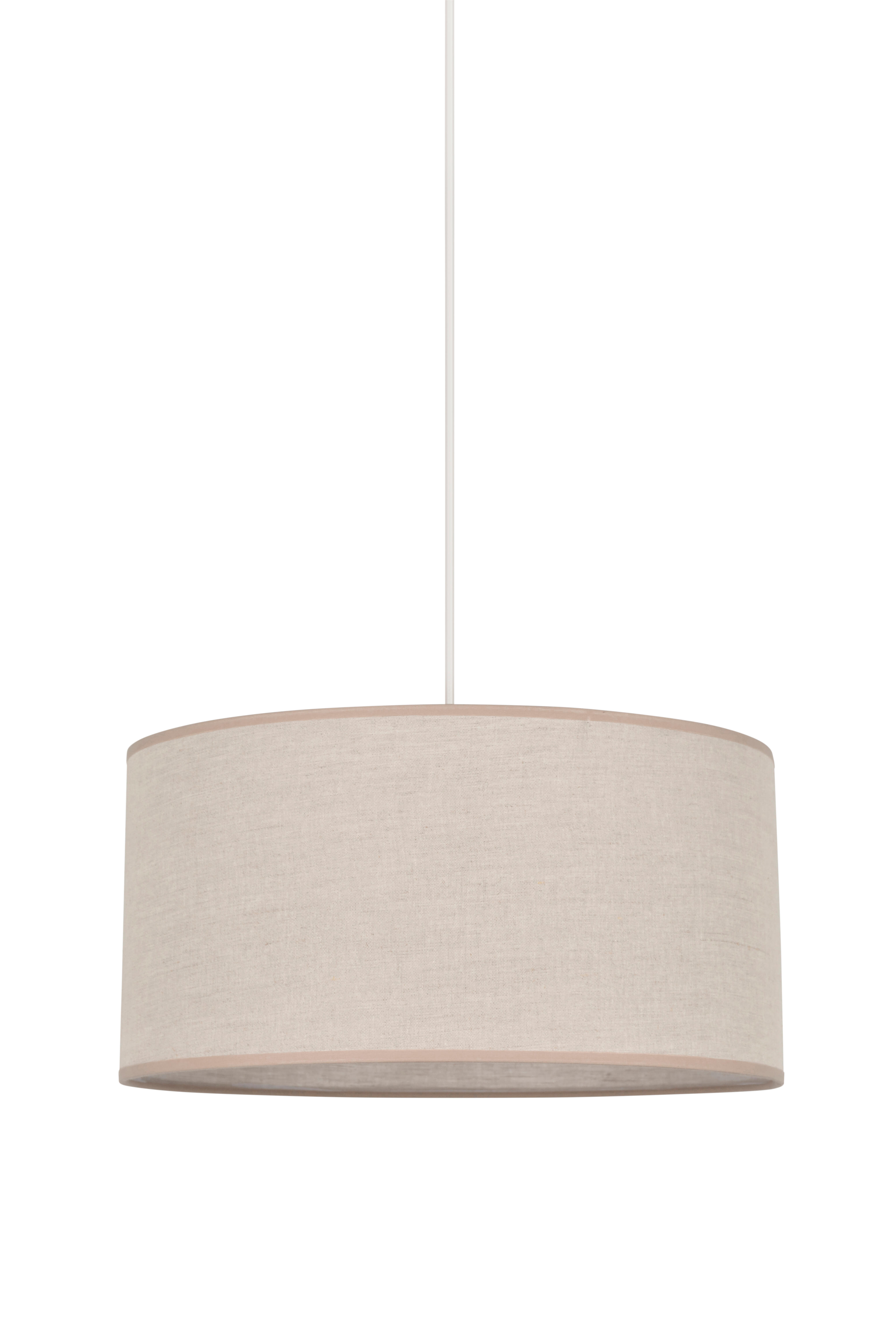 Suspension Cylindre coton, grège, Diam.38 cm, E27 - 5