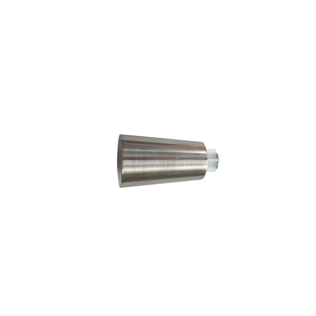 Finale per bastone Glam EASY FIX pomolo in alluminio spazzolato cromo lucido Ø 20 mm INSPIRE, 2 pezzi