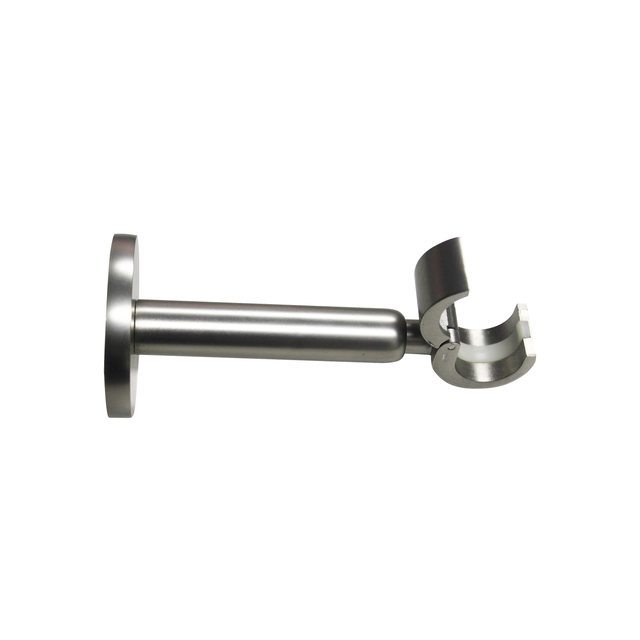 2 Soportes pared y techo para barra diámetro 20 mm Design INSPIRE Aluminio cromo mate niquelado extensible 11.5-16 cm