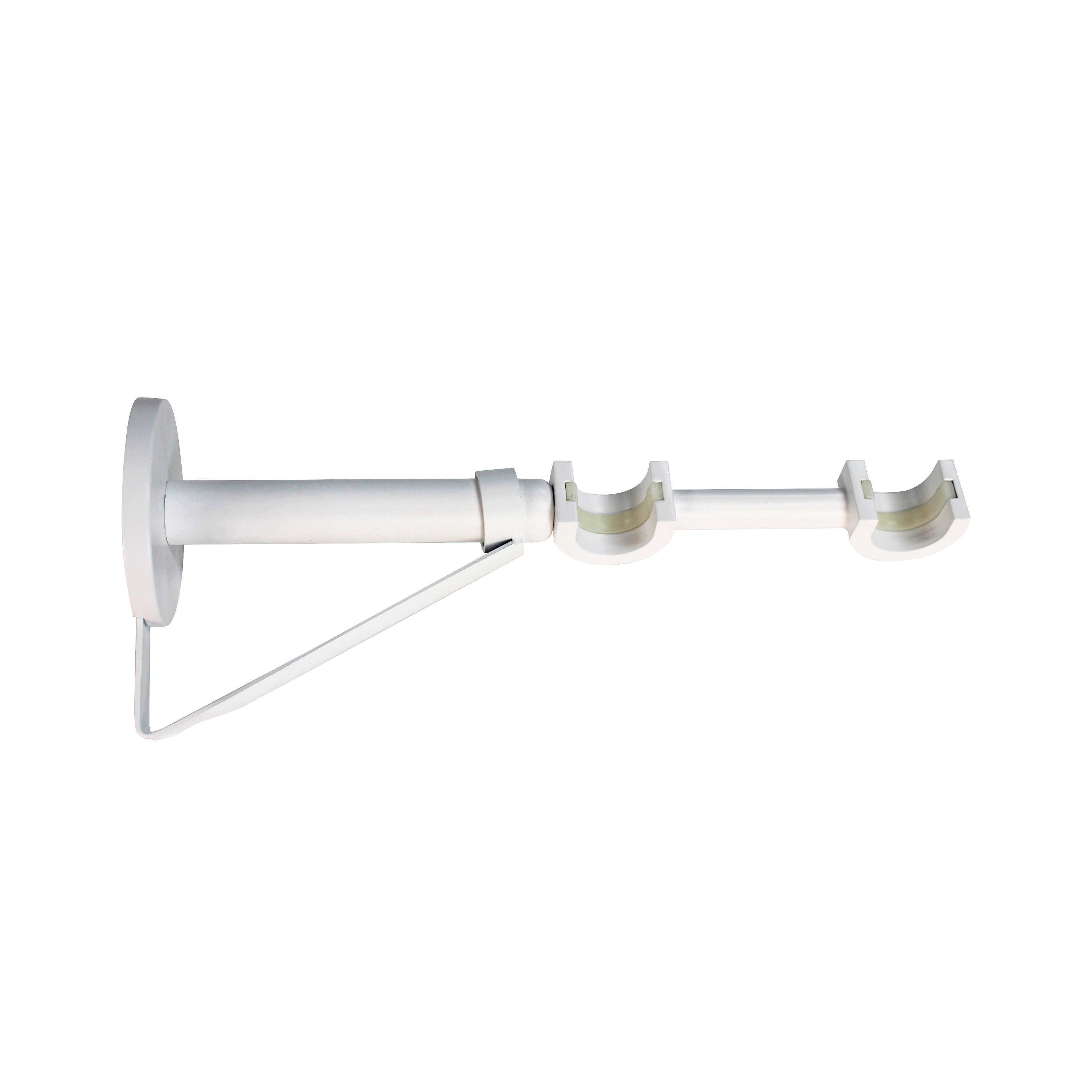Soporte doble extensible 13/21 cm d20 blanc mate inspire