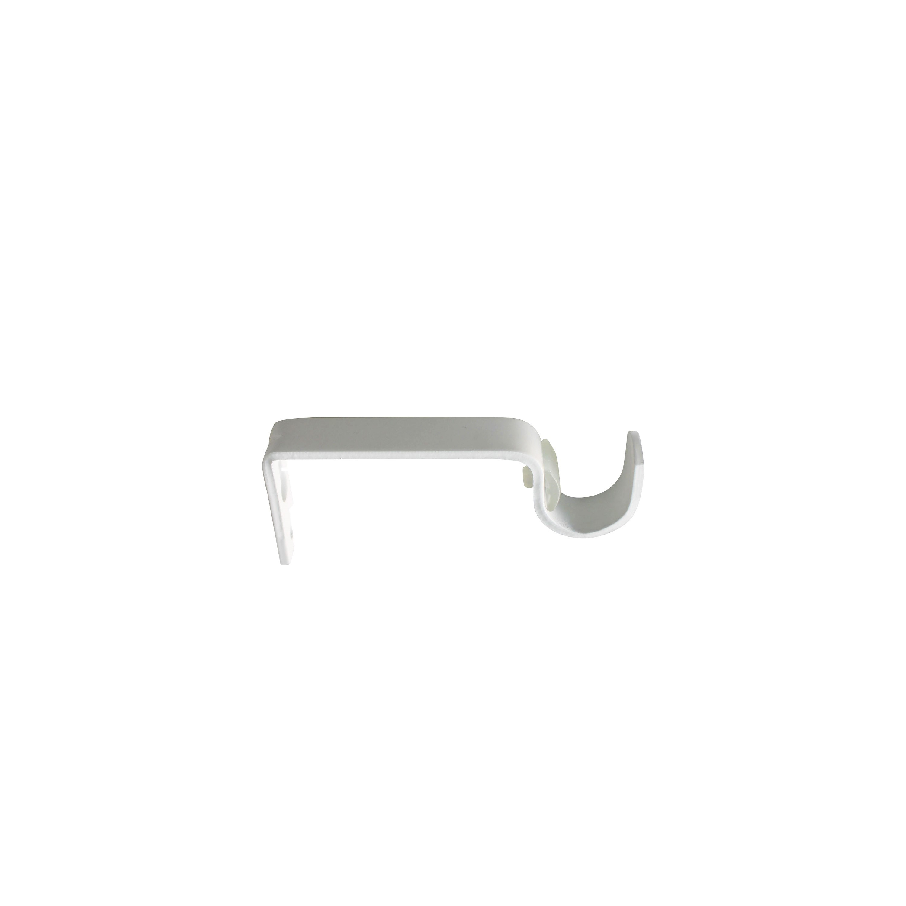 Support extensible pour tringle à rideau Organic 20mm blanc peint INSPIRE