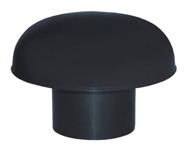Chapeau de ventilation pvc gris ardoise FIRST PLAST, Diam.125 mm