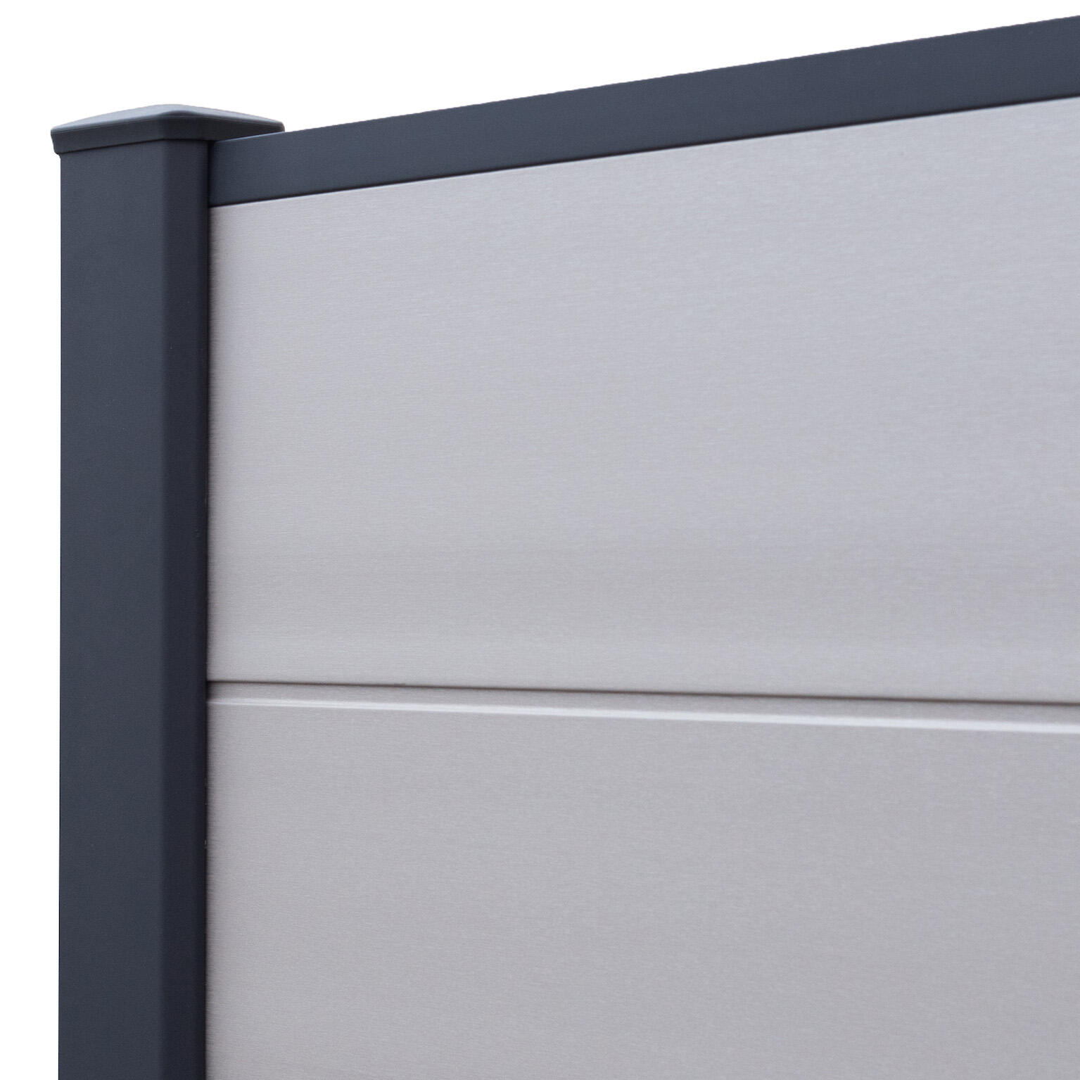 Profil de finition PVC texturé, Clea, anthracite, H.2.5cm - 2