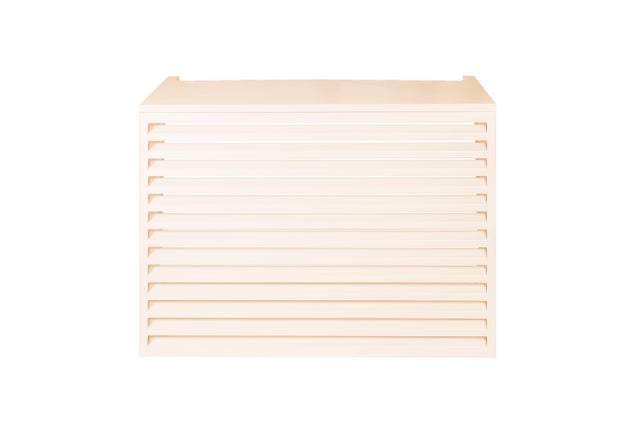 Cache climatiseur extérieur Aluminium Crème 90 x 70 cm - DEVAUX