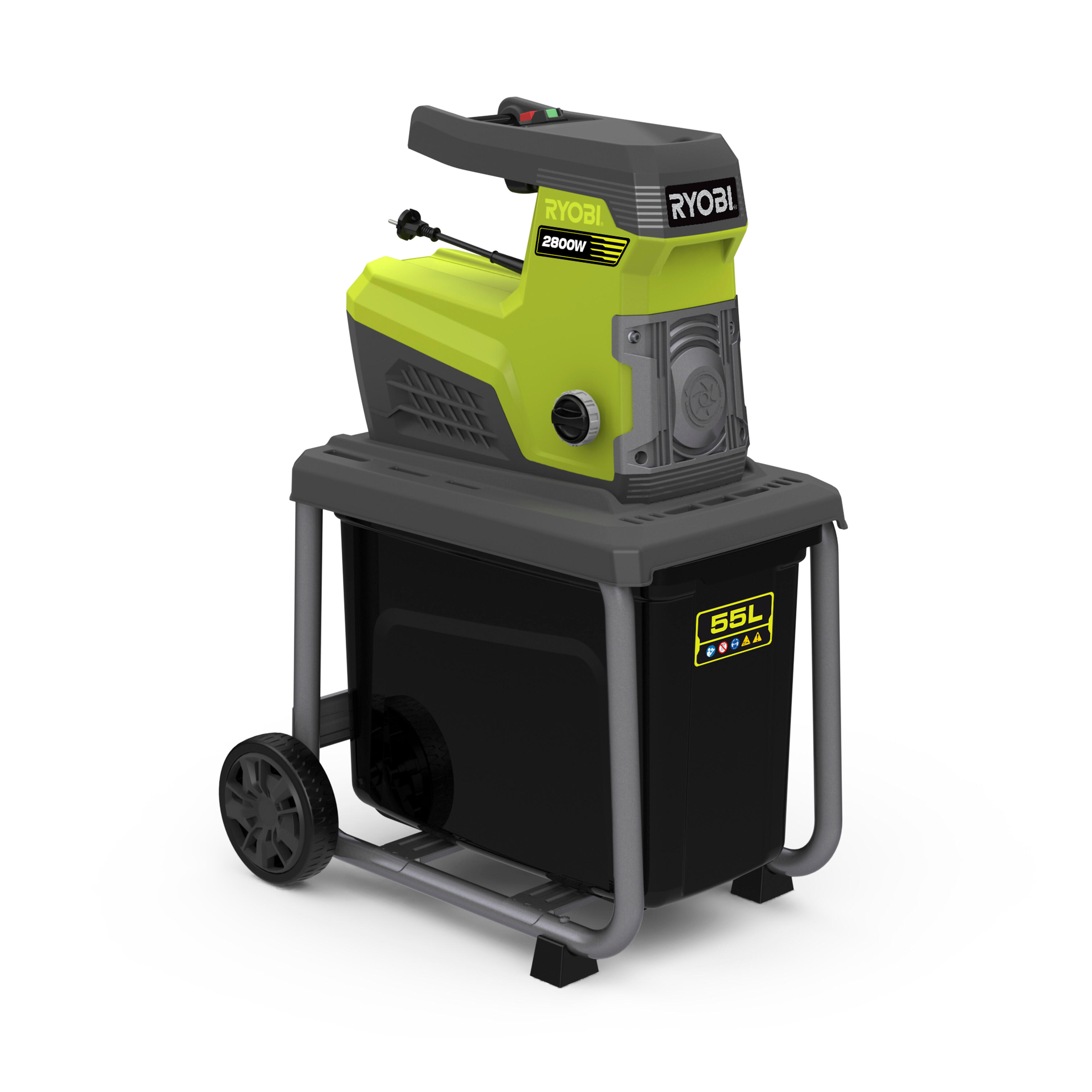 Broyeur de végétaux électrique RYOBI Rsh2845t | Leroy Merlin