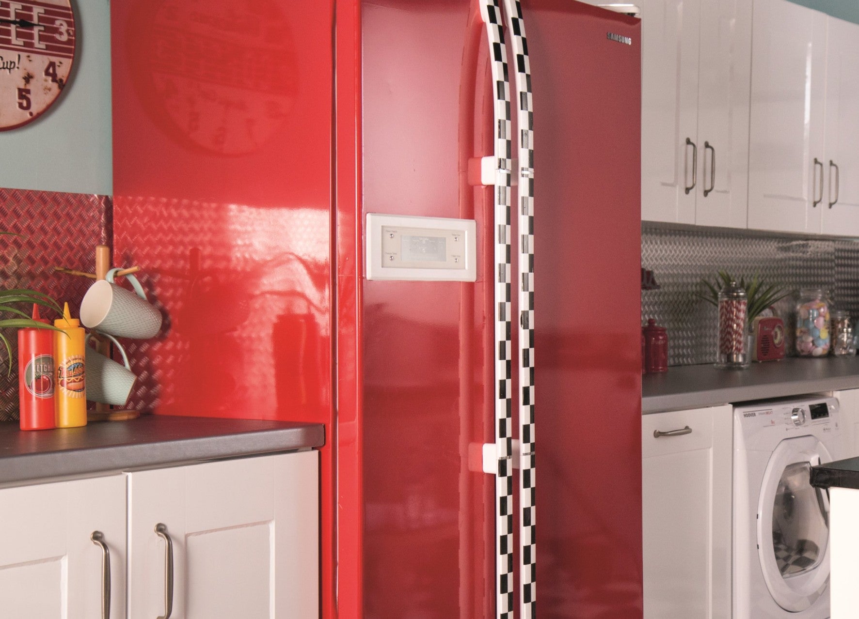 Rouleau adhésif décoratif Uni laqué, rouge vif, 2 m x 0.45 m - 2