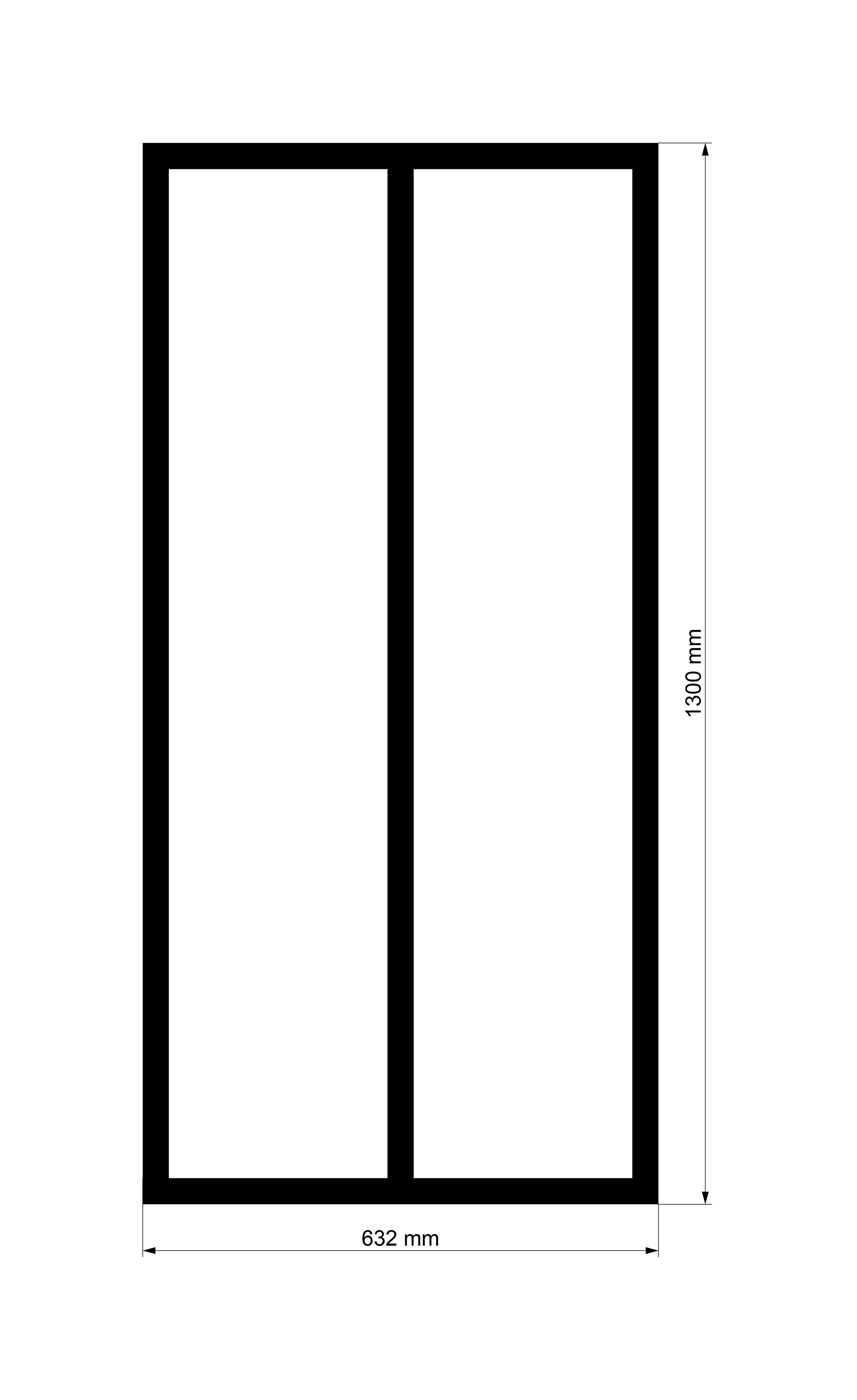 Verriere Atelier Nebraska 2 vitrages givrés inclus, H.1.30 x l.0.63m - 5