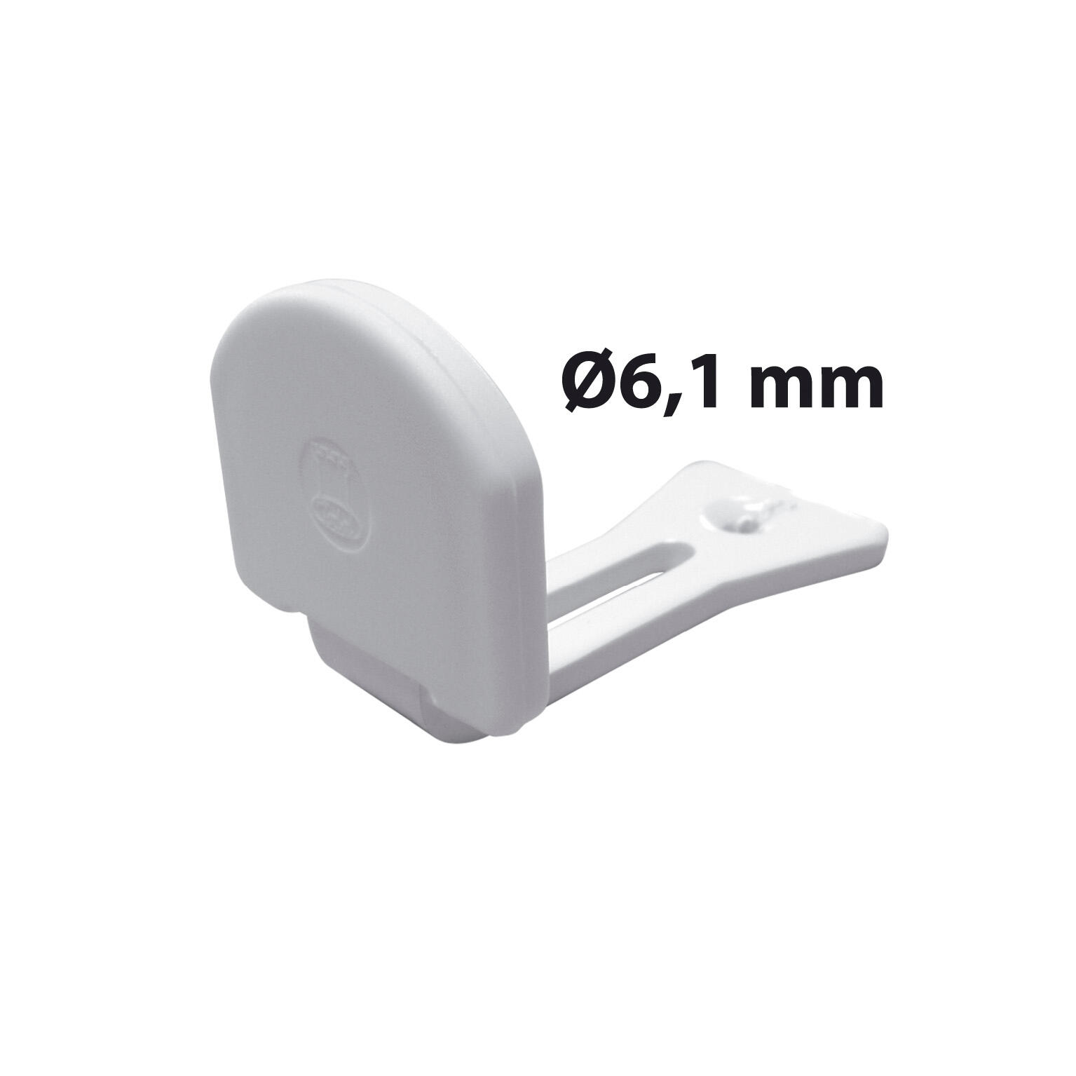 Butée de volet réglable tampon composite blanc, H.40 x L.40 x P.70 mm AFBAT - 3