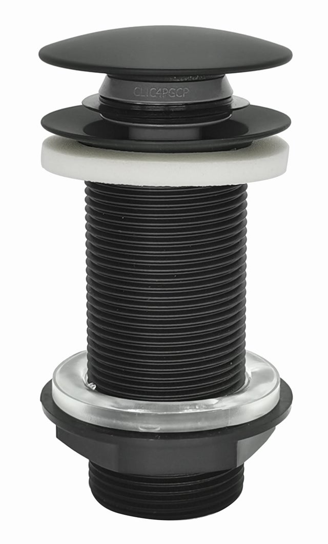 Bonde clic-clac pour lavabo recyclé, noir, Diam.63 mm, EDOUARD ROUSSEAU