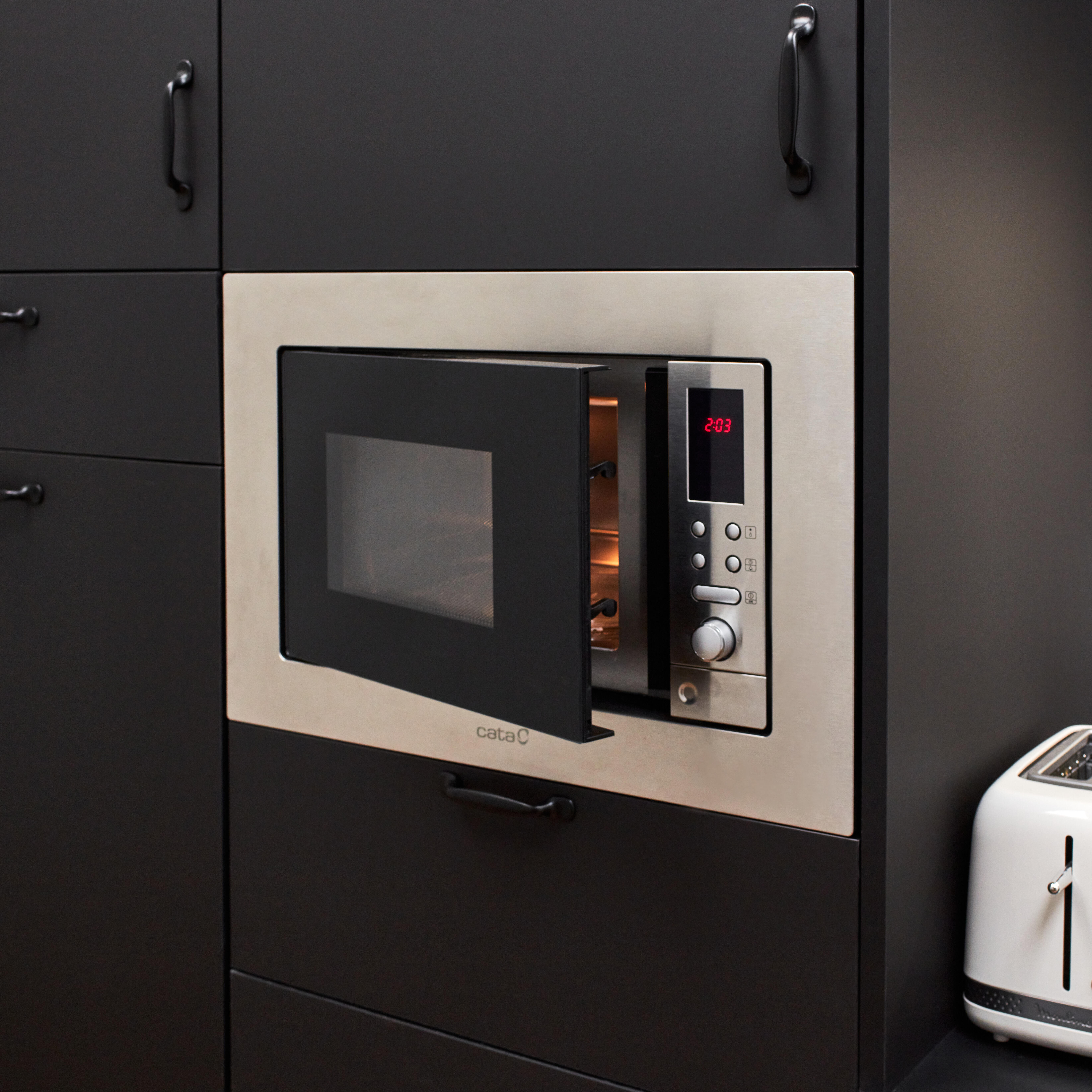 Micro-ondes intégrable 20 Litres SMEG Elementi FMI020X Inox - 2