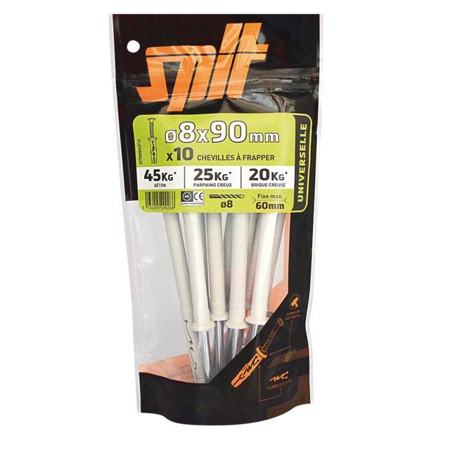 Cheville murale avec vis hit m SPIT x L.90 mm