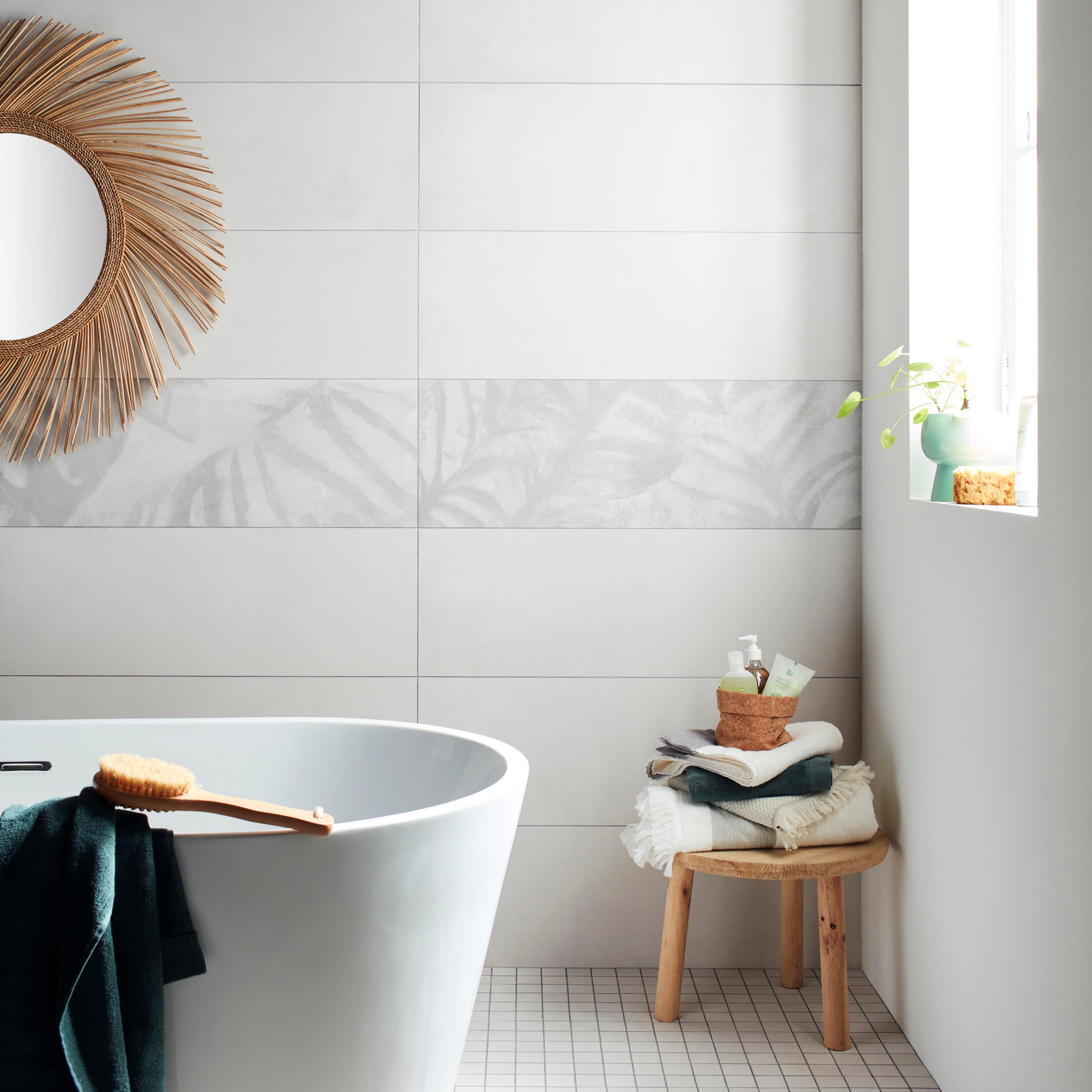 Baignoire îlot l.80 x L.180 cm blanc Anna, BALNEO - 2