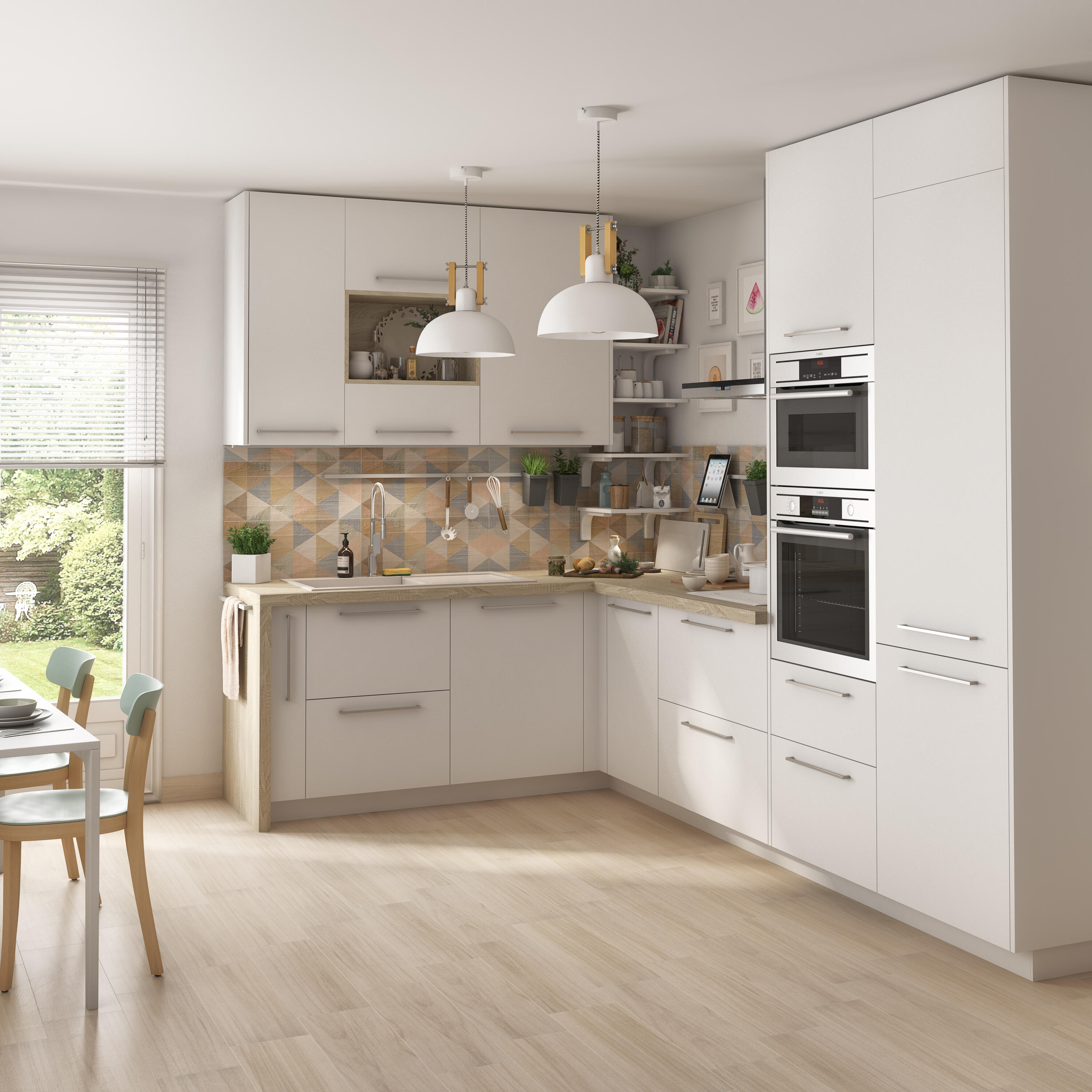 Painel/Porta de cozinha Delinia Sofia 60 x 77 cm branco mate - 13