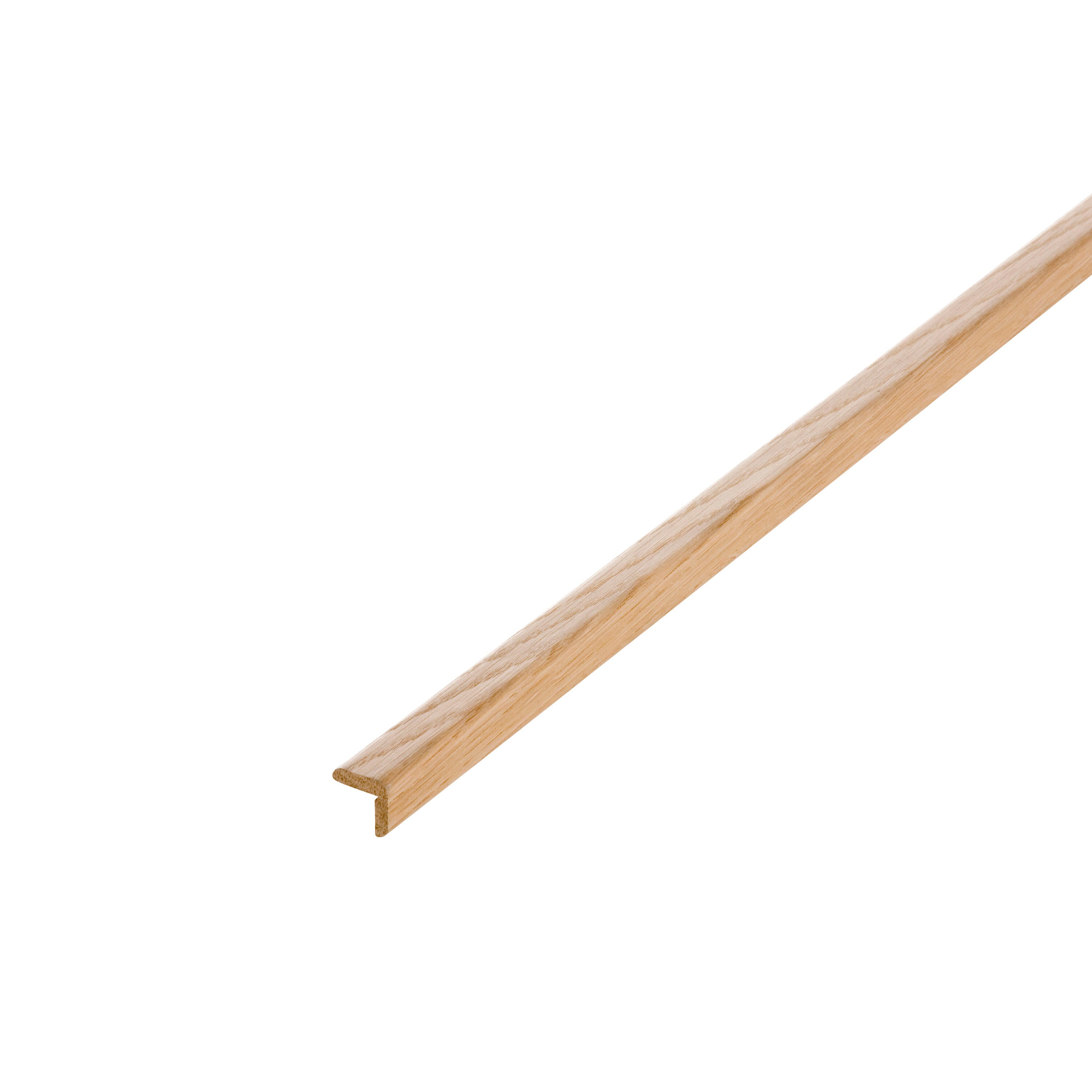 Baguette d'angle chêne petits nœuds, 22.5 x 22.5 mm, L.2.4 m
