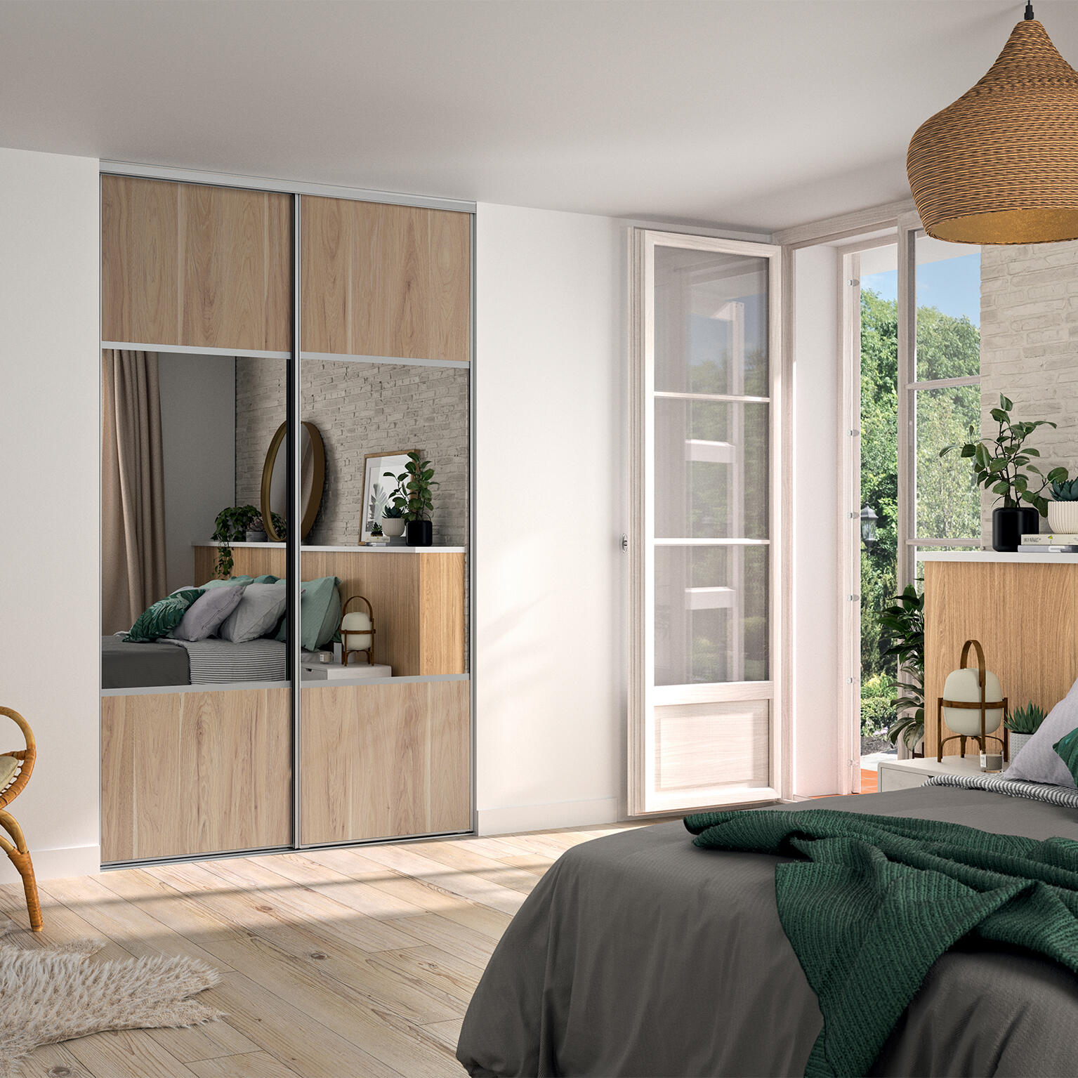 Porte Coulissante Placard Miroir