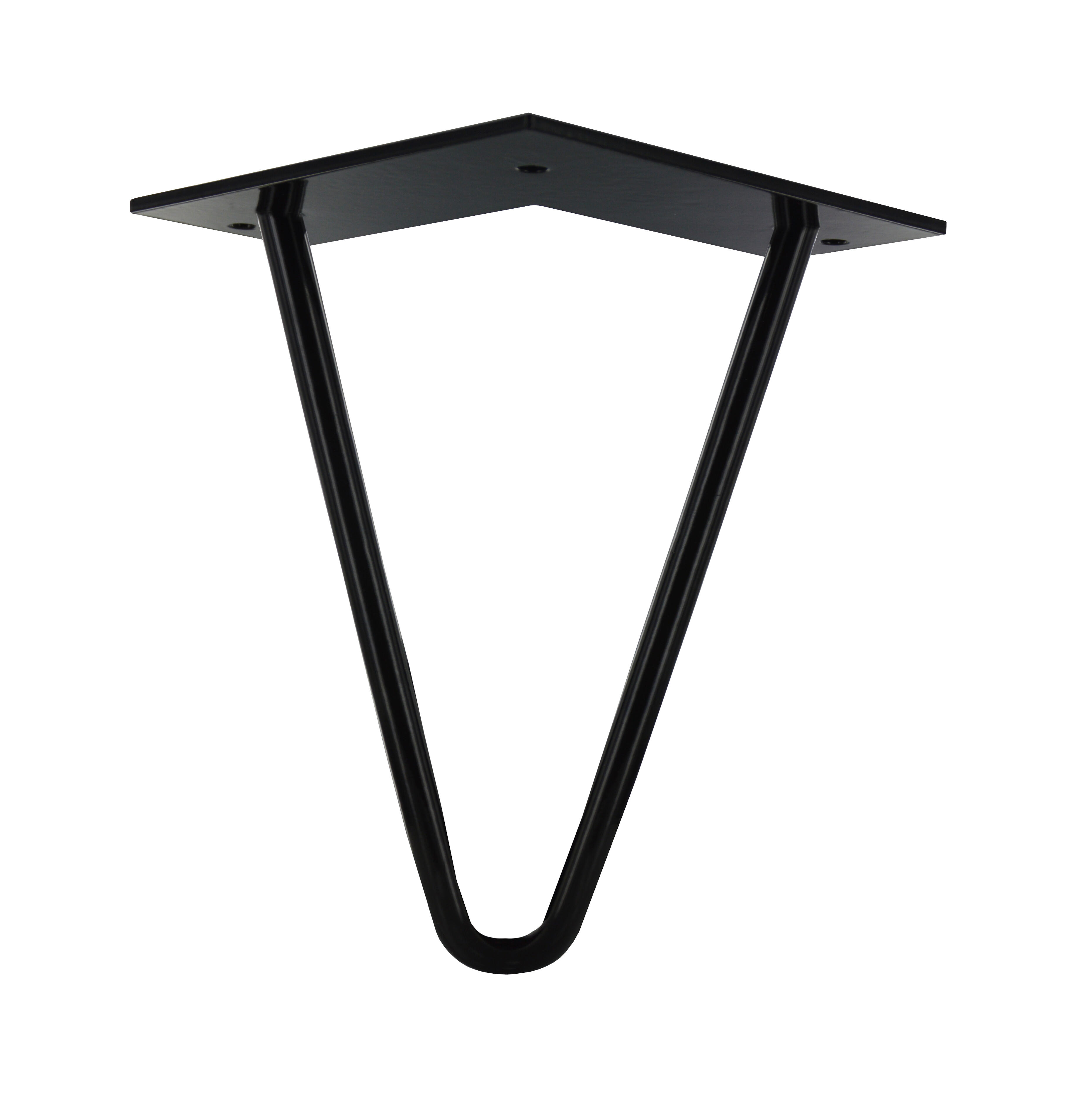 Pied de table design CIME, noir, hauteur 16 cm - 3