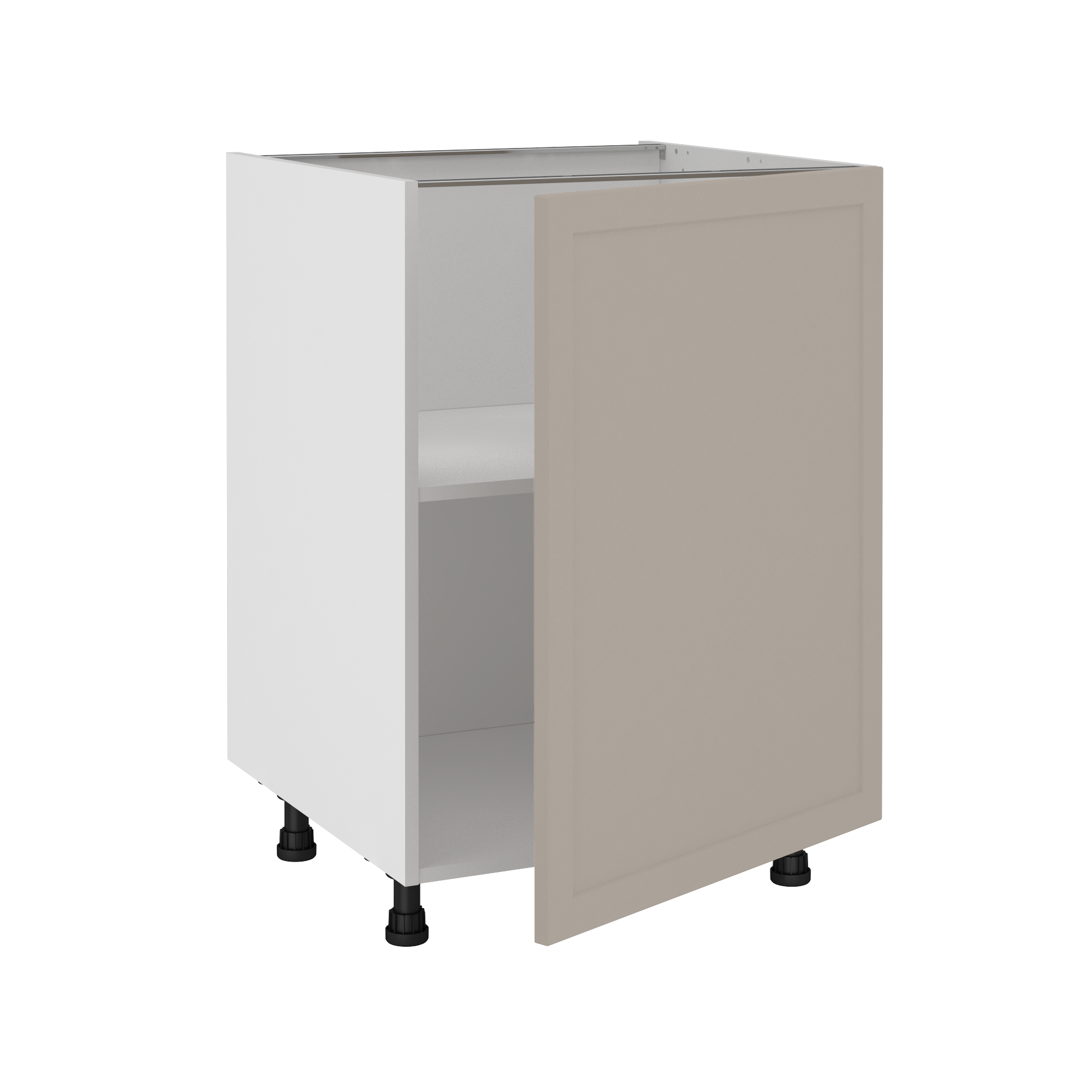 Szafka kuchenna stojąca kompletna Newport 60 cm taupe Delinia iD