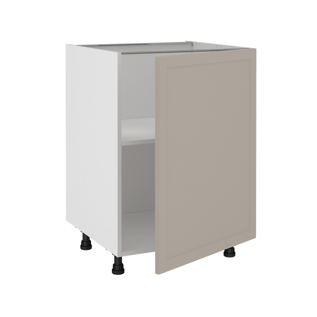 Meuble bas de cuisine Newport taupe 1 porte H77 x l60