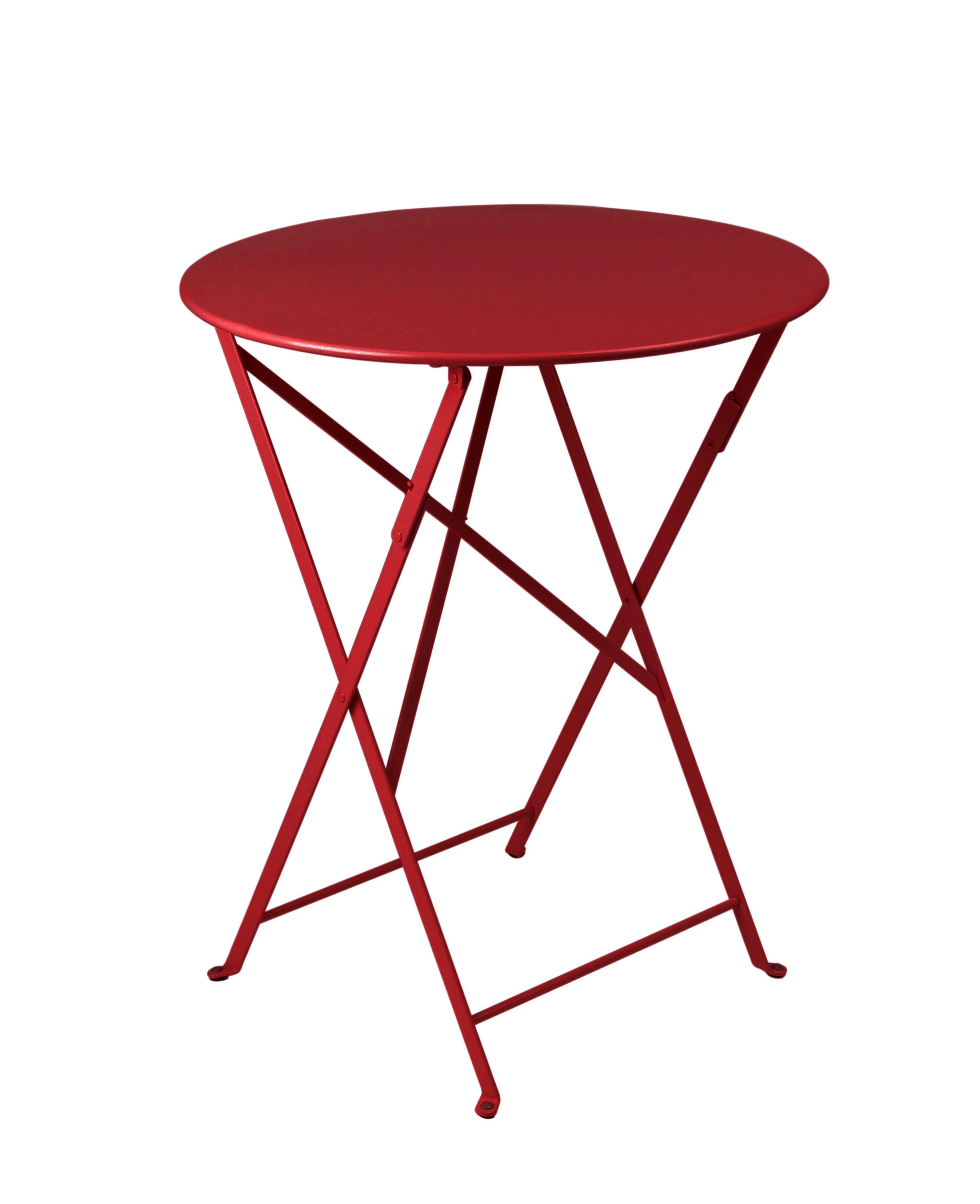 Table Rouge Table de jardin pliante FERMOB Bistro rond rouge 2 personnes | Leroy Merlin