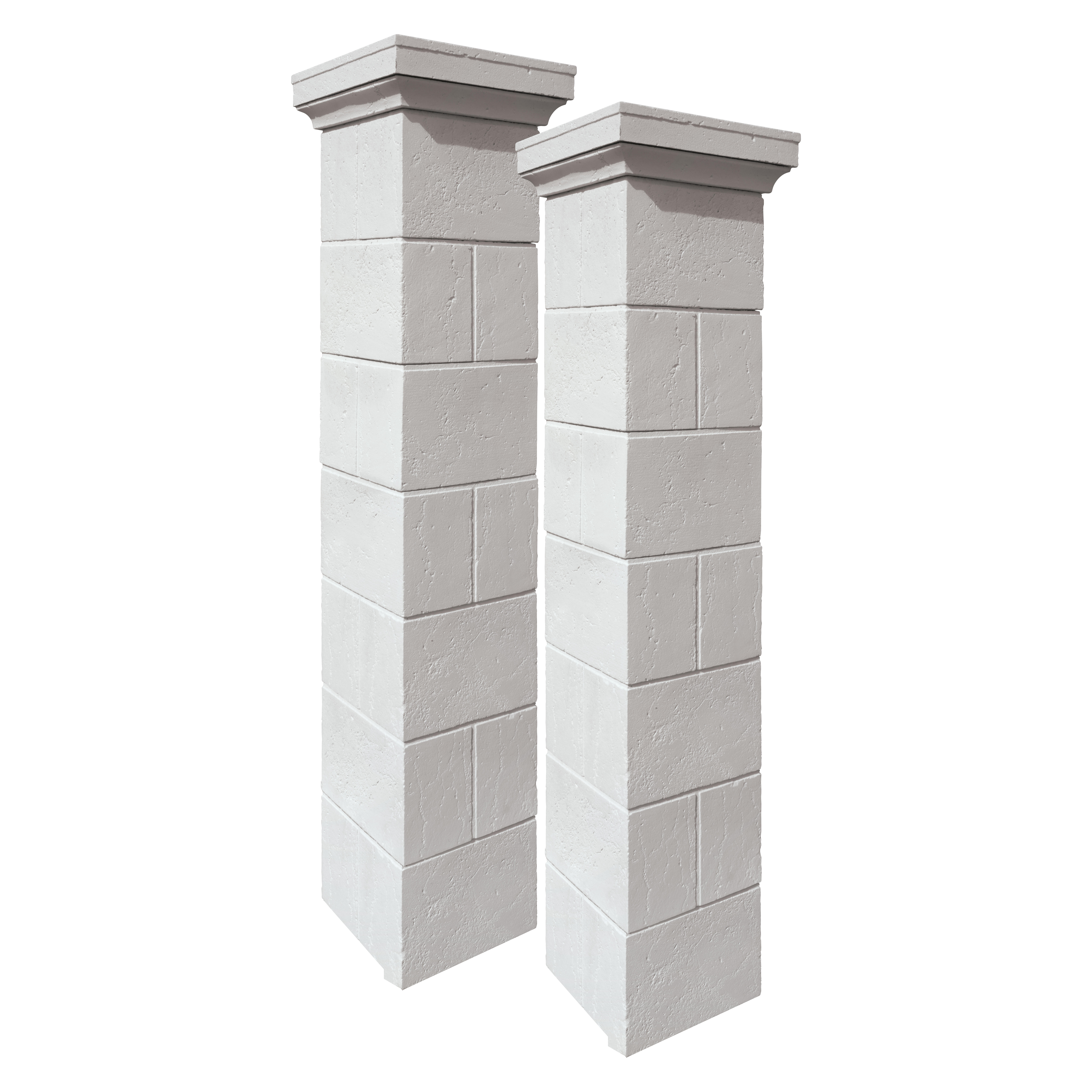Kit 2 piliers Saintonge crème, H.2,18 m - 3