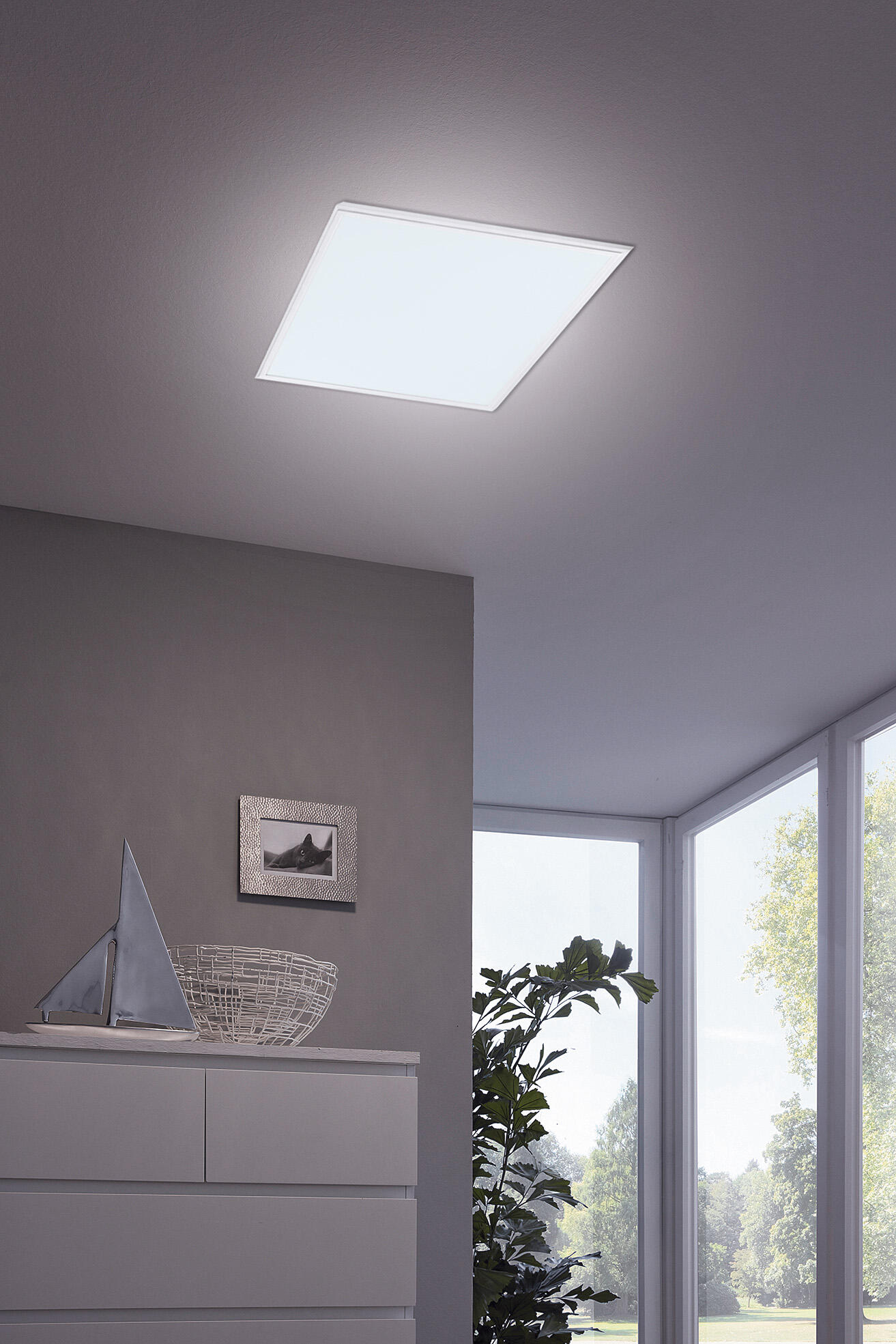 Pannello LED smart Salobrena connect bianco 30x30 cmrgbw ad intensità regolabile 1900 LUMEN, EGLO - 4