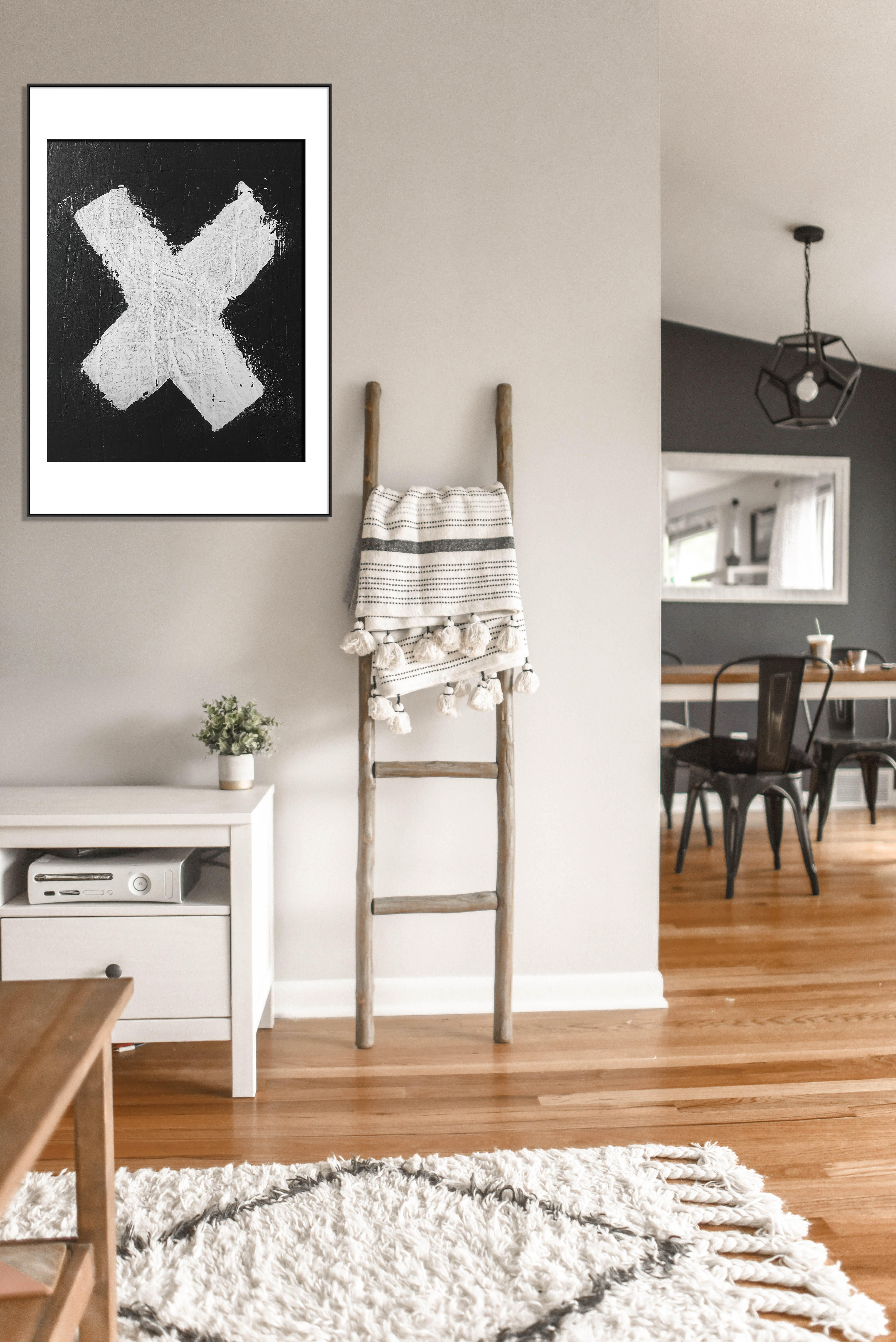 Ramka na zdjęcia Accent 70 x 100 cm czarna aluminiowa - 2