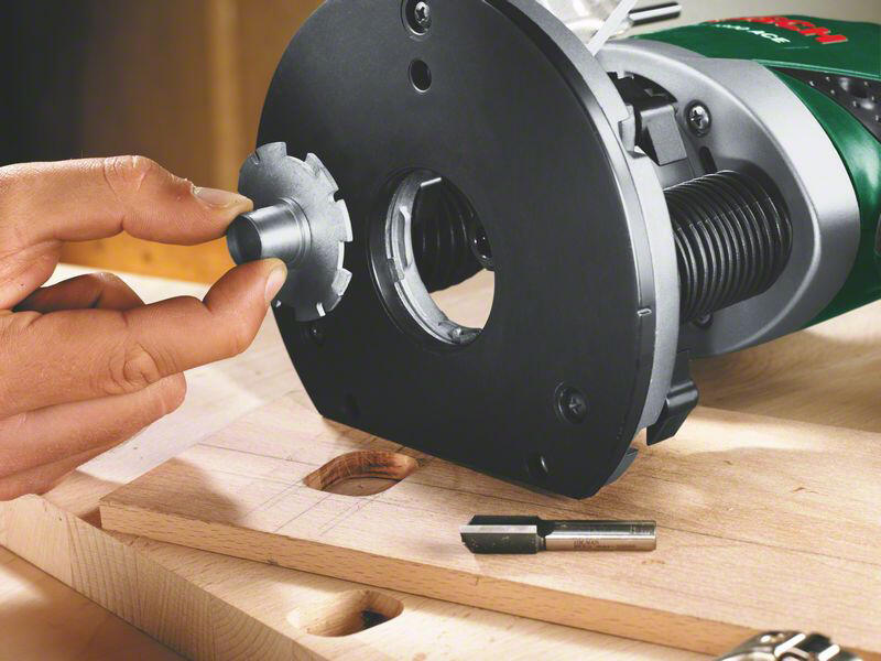 Défonceuse électrique BOSCH POF 1400 ACE + coffret 6 fraises, 1400 W - 6