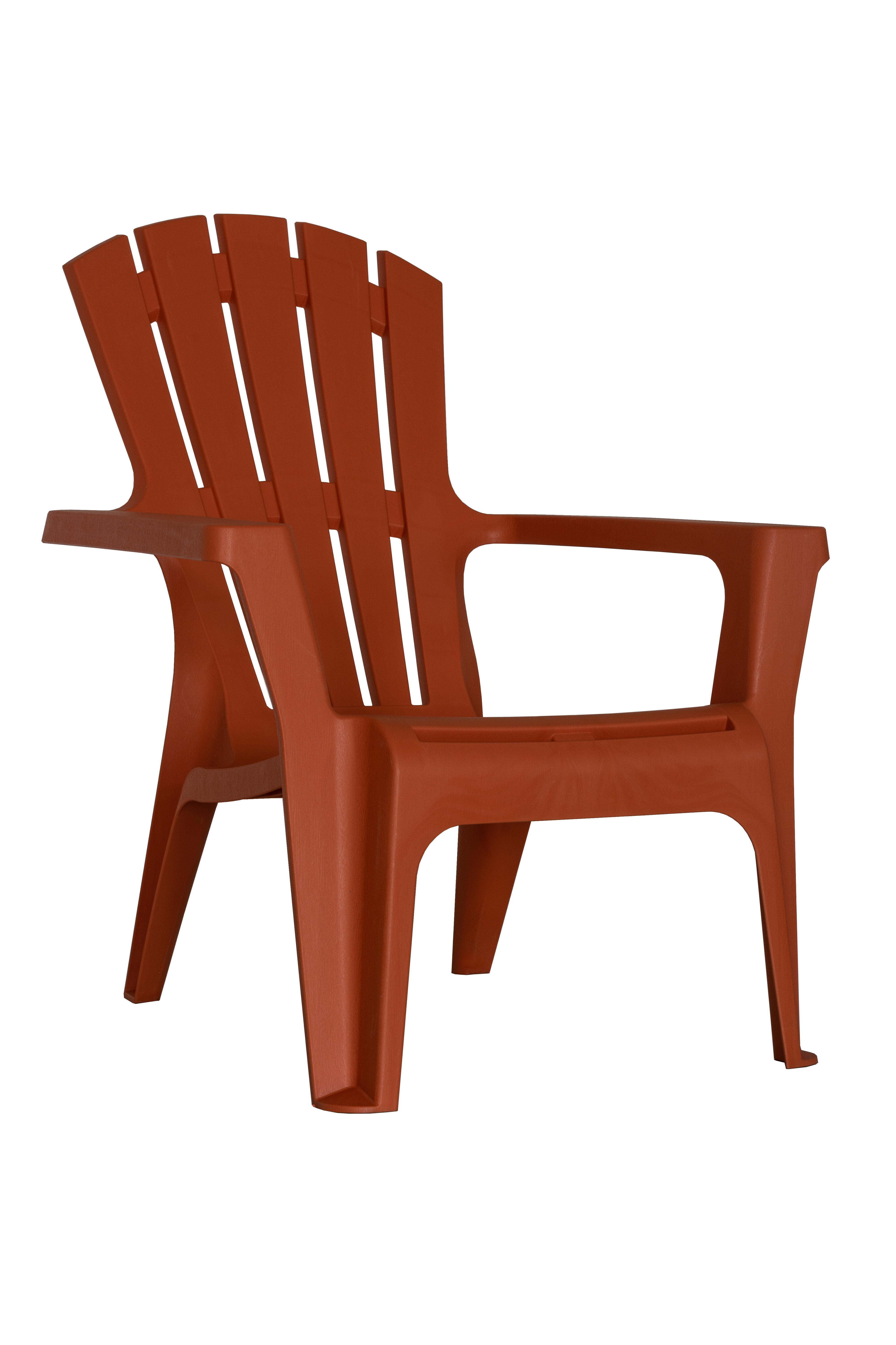 Fauteuil résine injectée terracota Adirondack BICA, 1 personne - 3