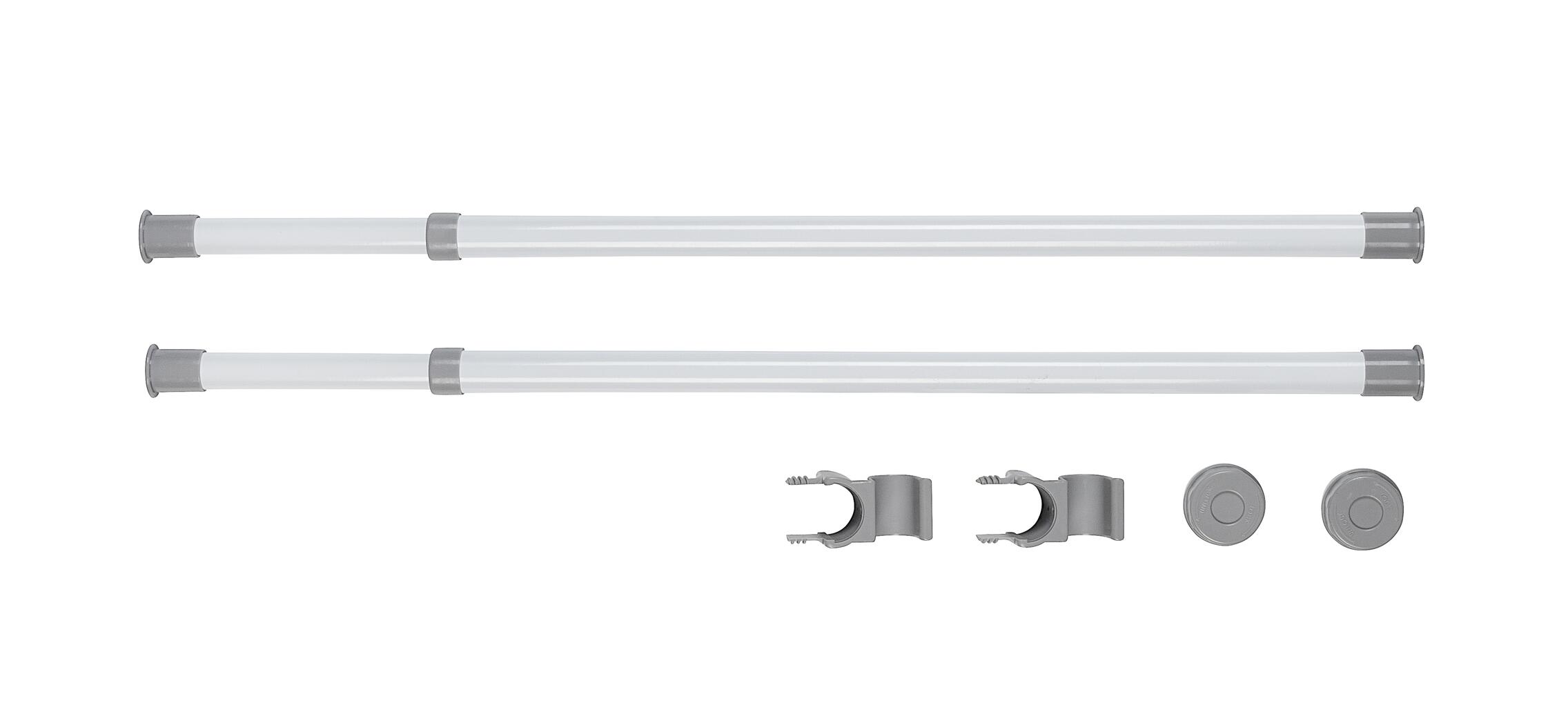Lot de 2 Barres porte-vêtements HERKULES H.120 x L.75-120 - 2