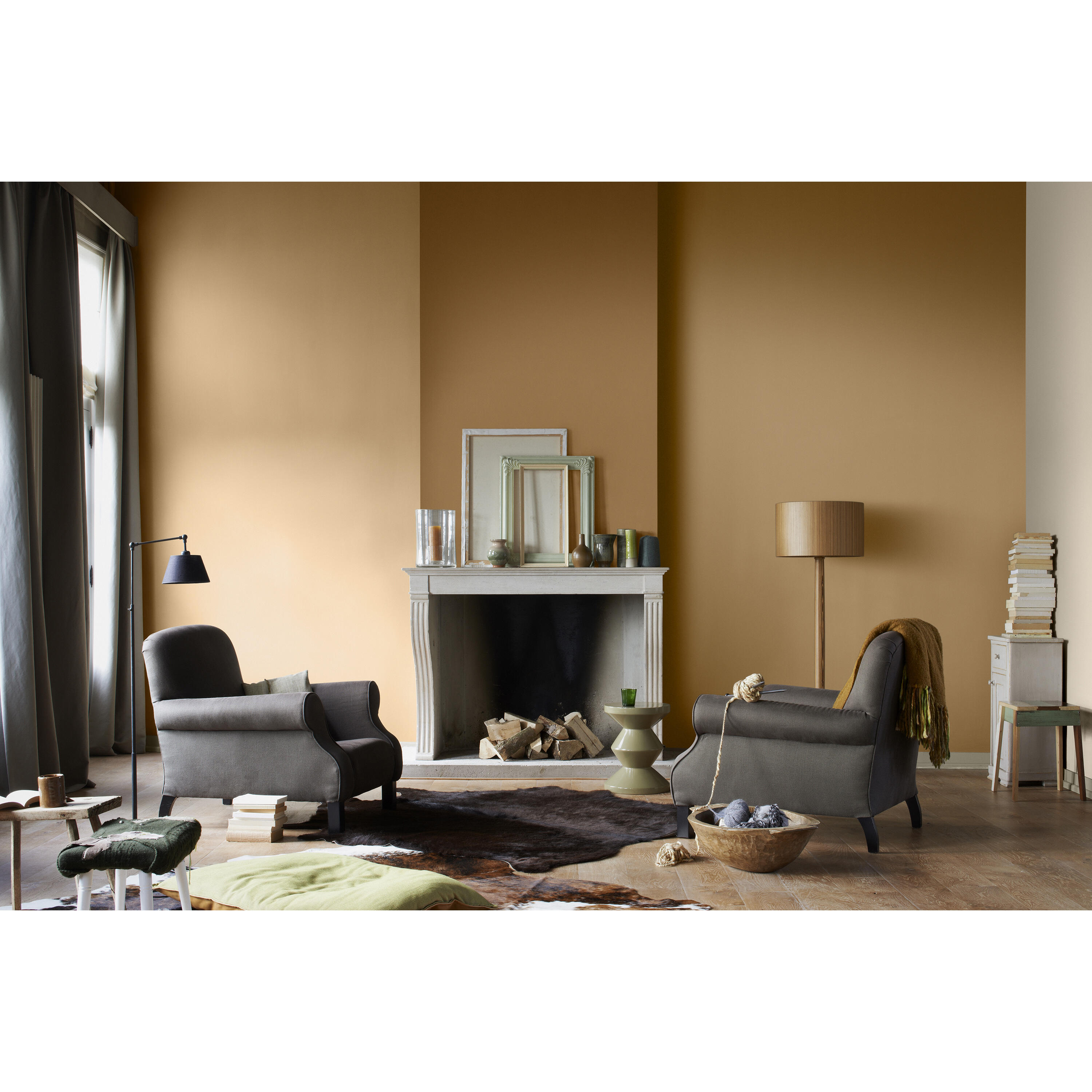 Peinture boiserie, radiateur jaune rétro satin DULUX VALENTINE Valénite glycéro - 3