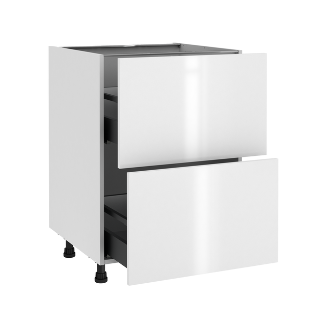 Móvel de cozinha com 2 gavetas Delinia Sevilha 77x60 cm branco