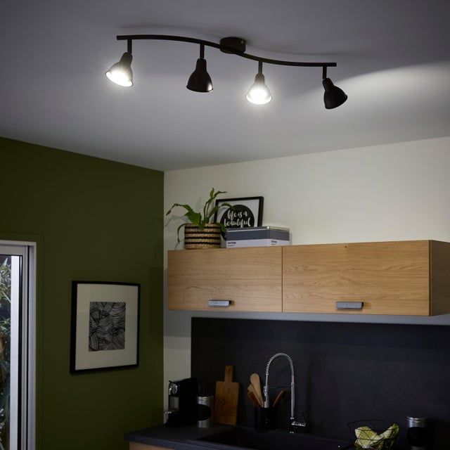 Faretto decorativo senza fonte luminosa RUSTO GU10 35W INSPIRE 4 luci