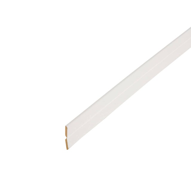 Baguette d'angle médium (MDF) pliable et variable blanc, 23 x 23 mm, L.2.4 m