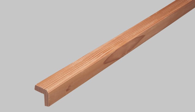 Baguette d'angle en douglas, long. 250cm, section 46x46mm