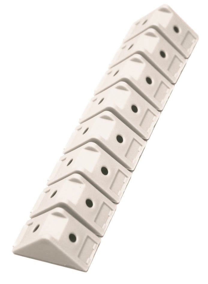 8 Taquets D'assemblage Blanc | Leroy Merlin