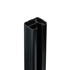 Poteau aluminium à sceller Premium gris anthracite, H.231.5 x l.50 x P.65 cm