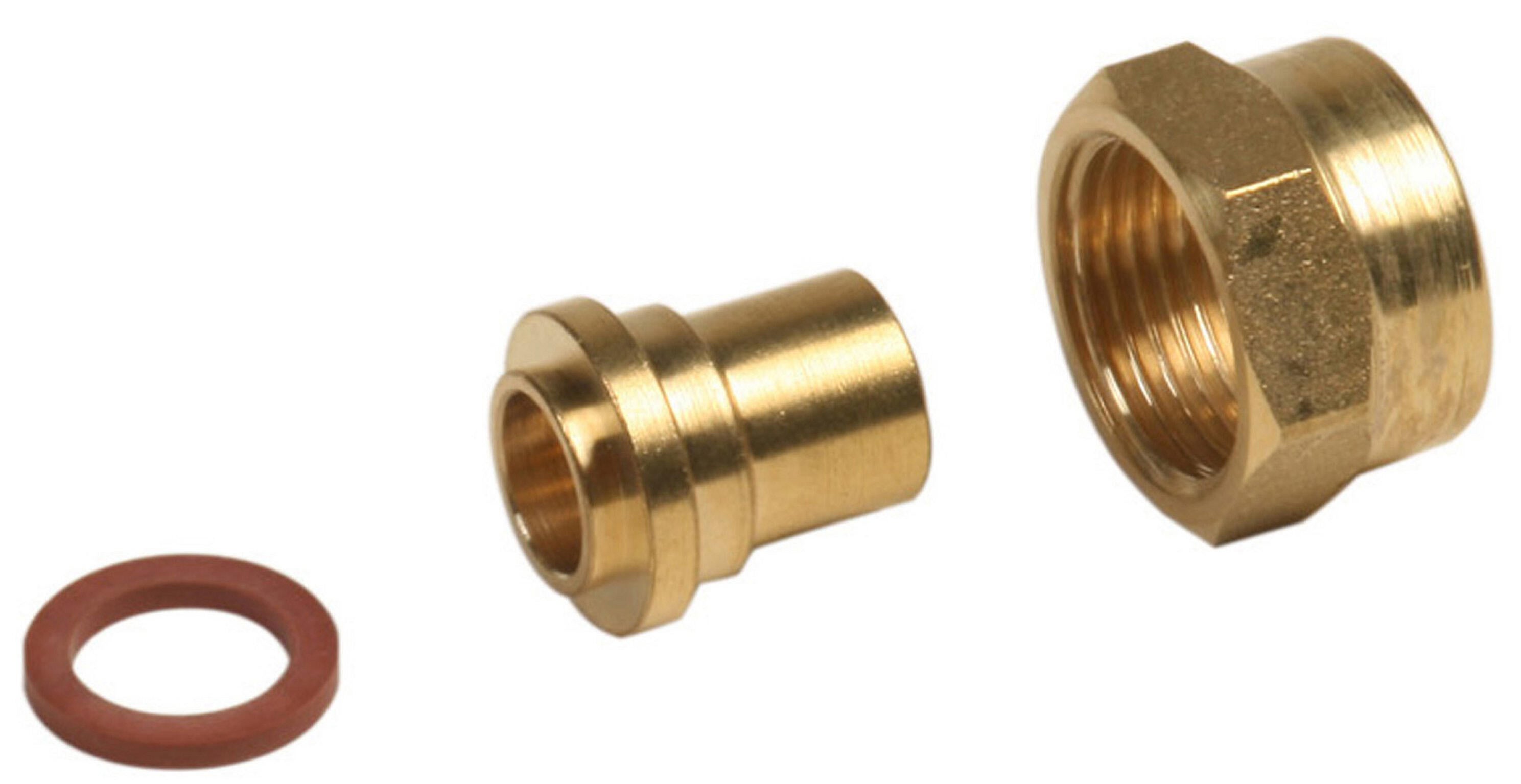 Raccord 2 pièces pour gaz butane / propane à souder, Diam.12 mm, GAZINOX - 2