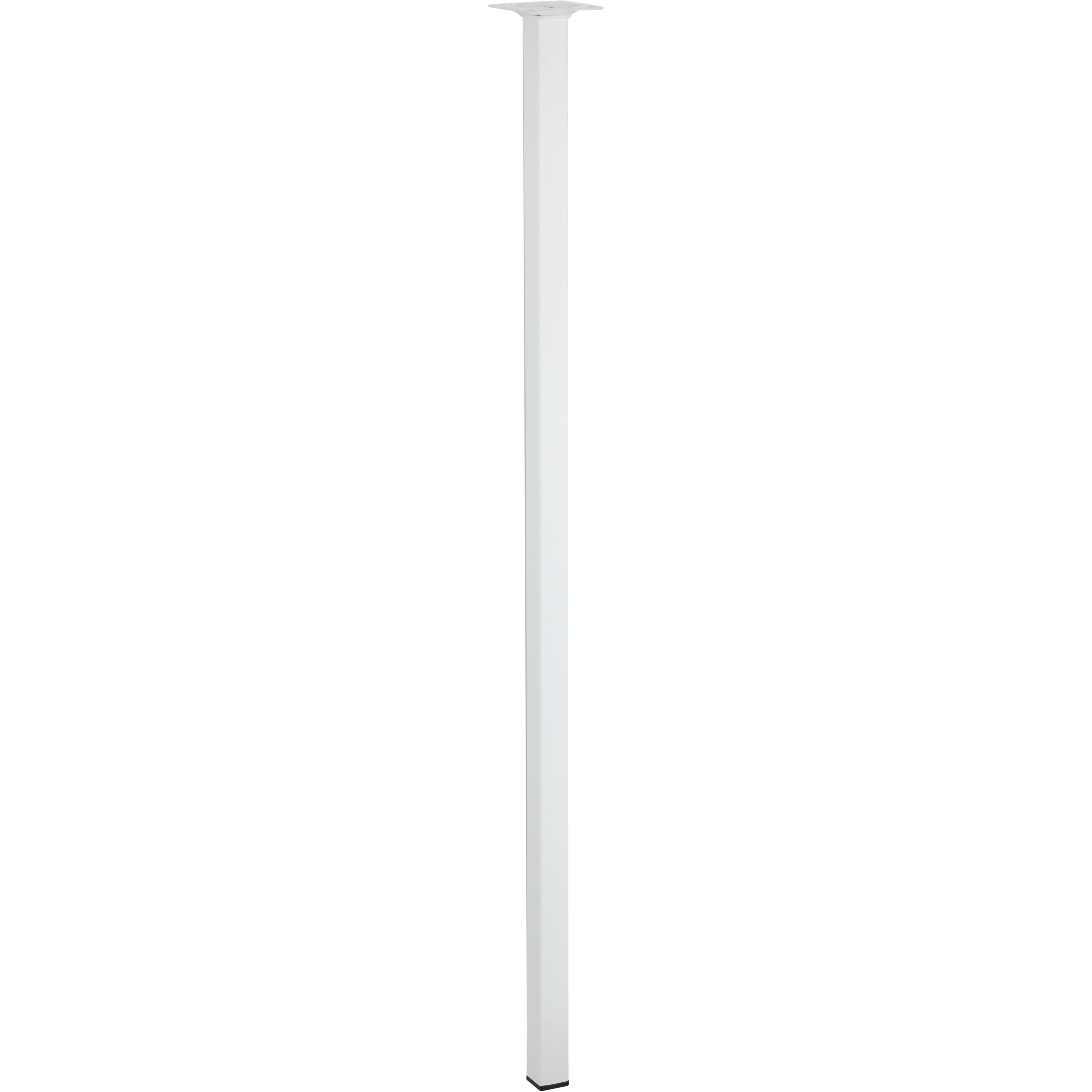 Pied de table carré Hettich, blanc, diamètre 2.4x2.4 cm x hauteur 80 cm - 4