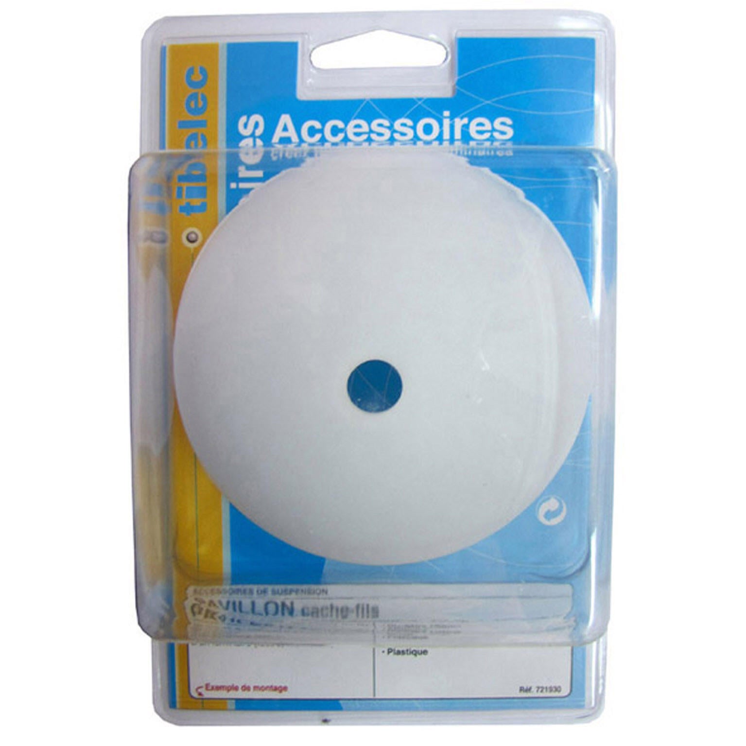Pavillon rond TIBELEC, plastique, blanc - 2