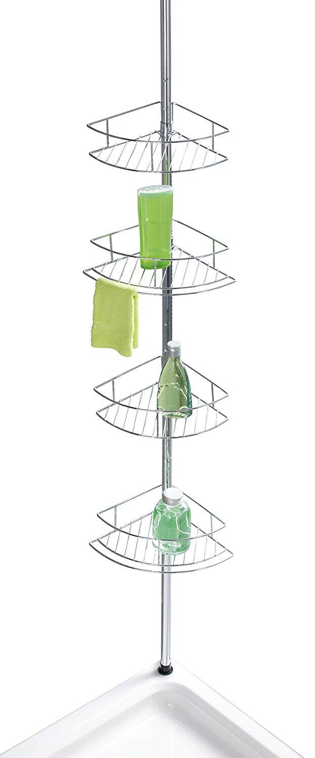 Etagère de douche chromé brillant à encastrer à monter  sol de douche dolcedo WE - 2