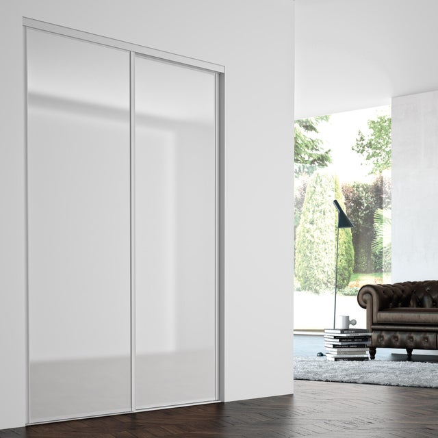 Portes De Placard Coulissantes Neuves - Blanc Asuré - Finition Laquée