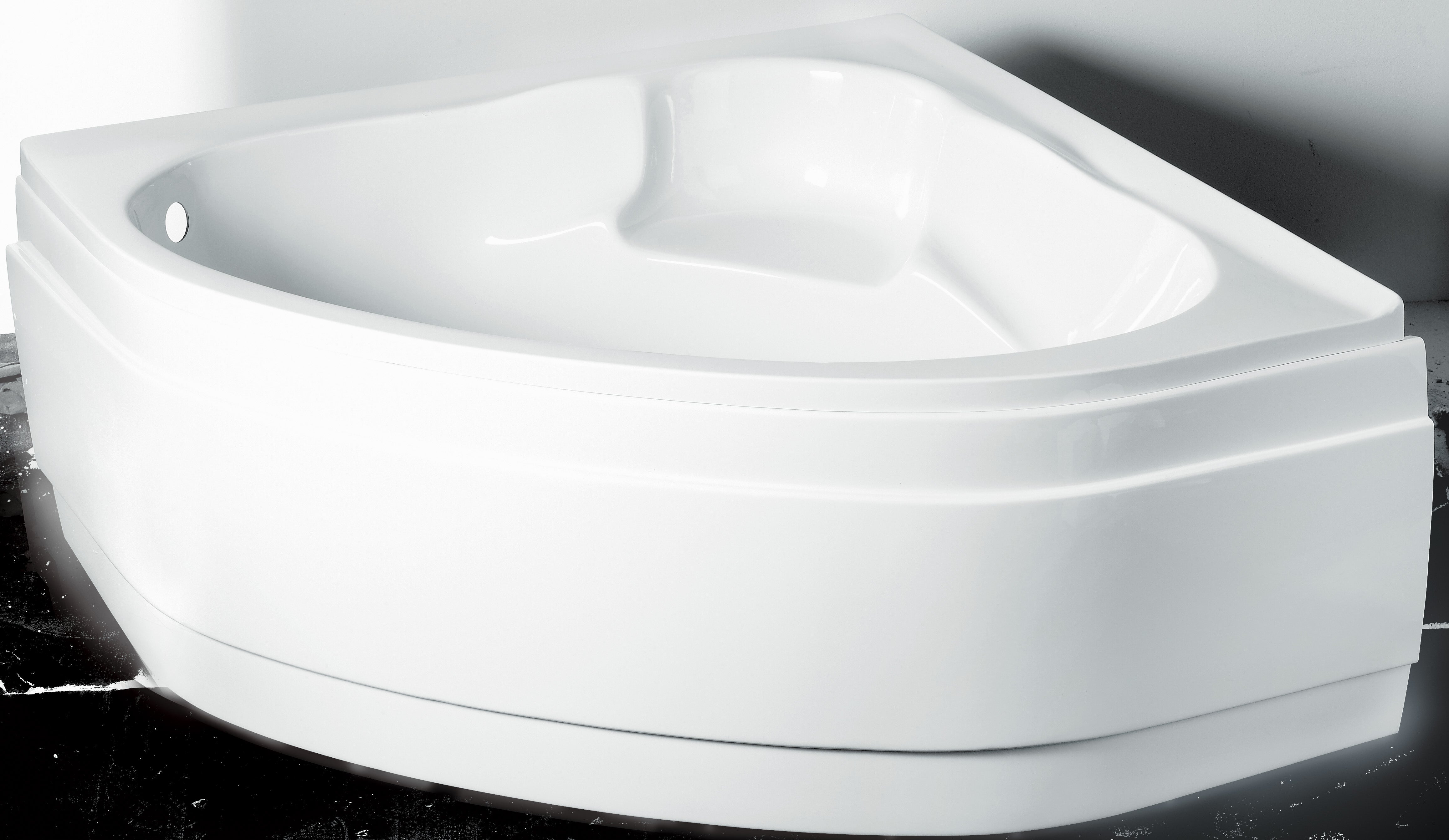 Tablier de baignoire L.135x l.135 cm blanc Nerea - 3