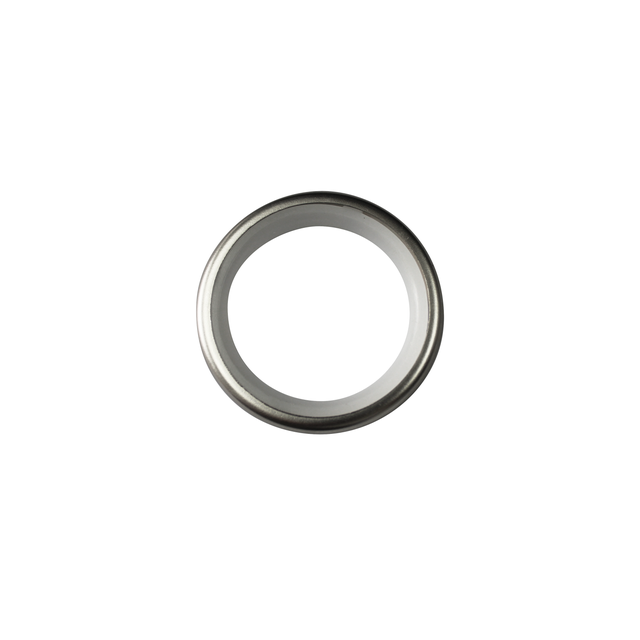 Lot de 10 Anneau tringle à rideau +silencieux kali 28 mm polypropylène chrome ma