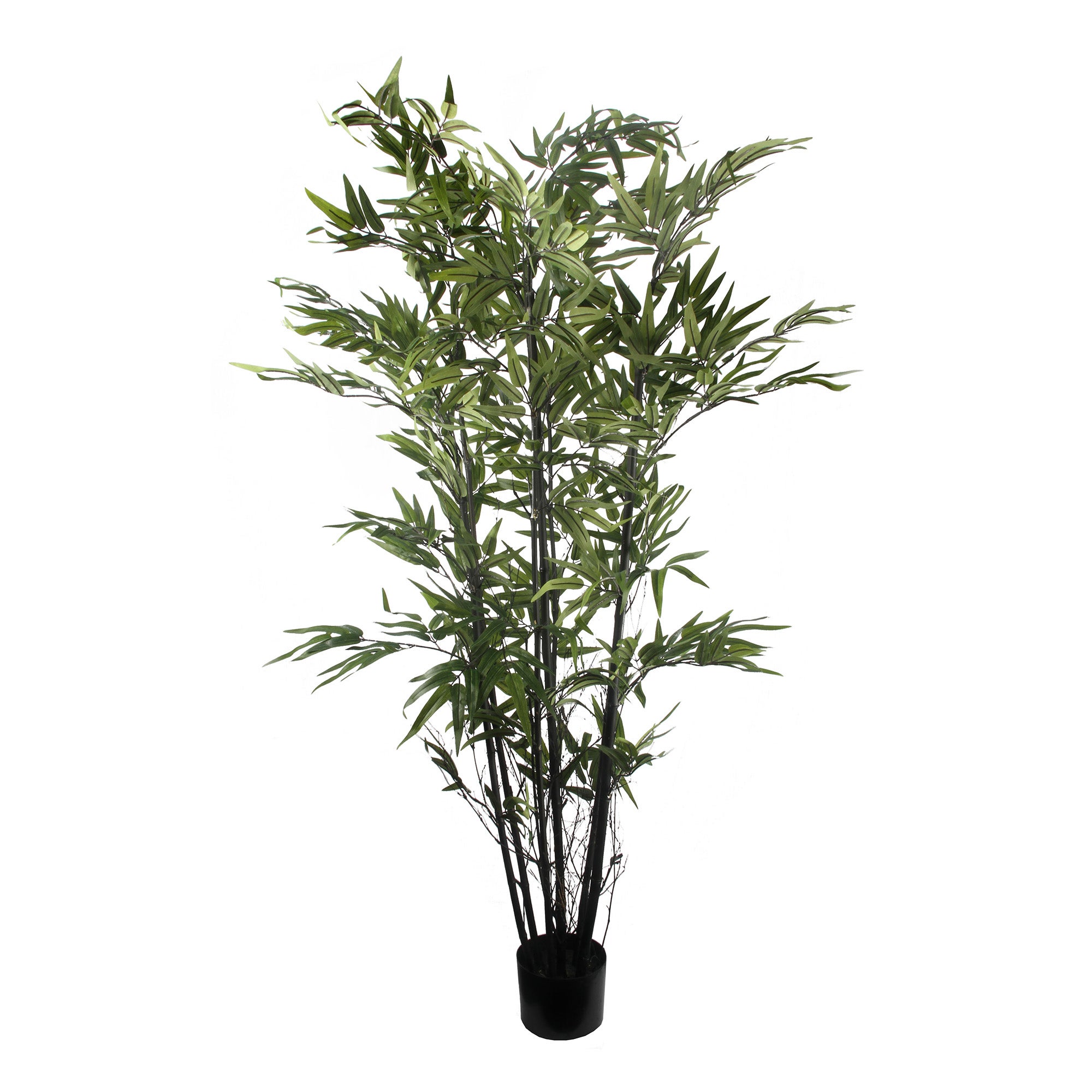 Bambou artificiel 7 troncs noirs H150 cm, Ligne Déco - 2