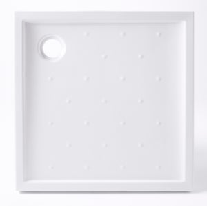 Receveur De Douche Extra Plat Blanc Avec Caniveau - 90 X 90 Cm - Marque Aurlane Pure 2 - Neuf En Emballage