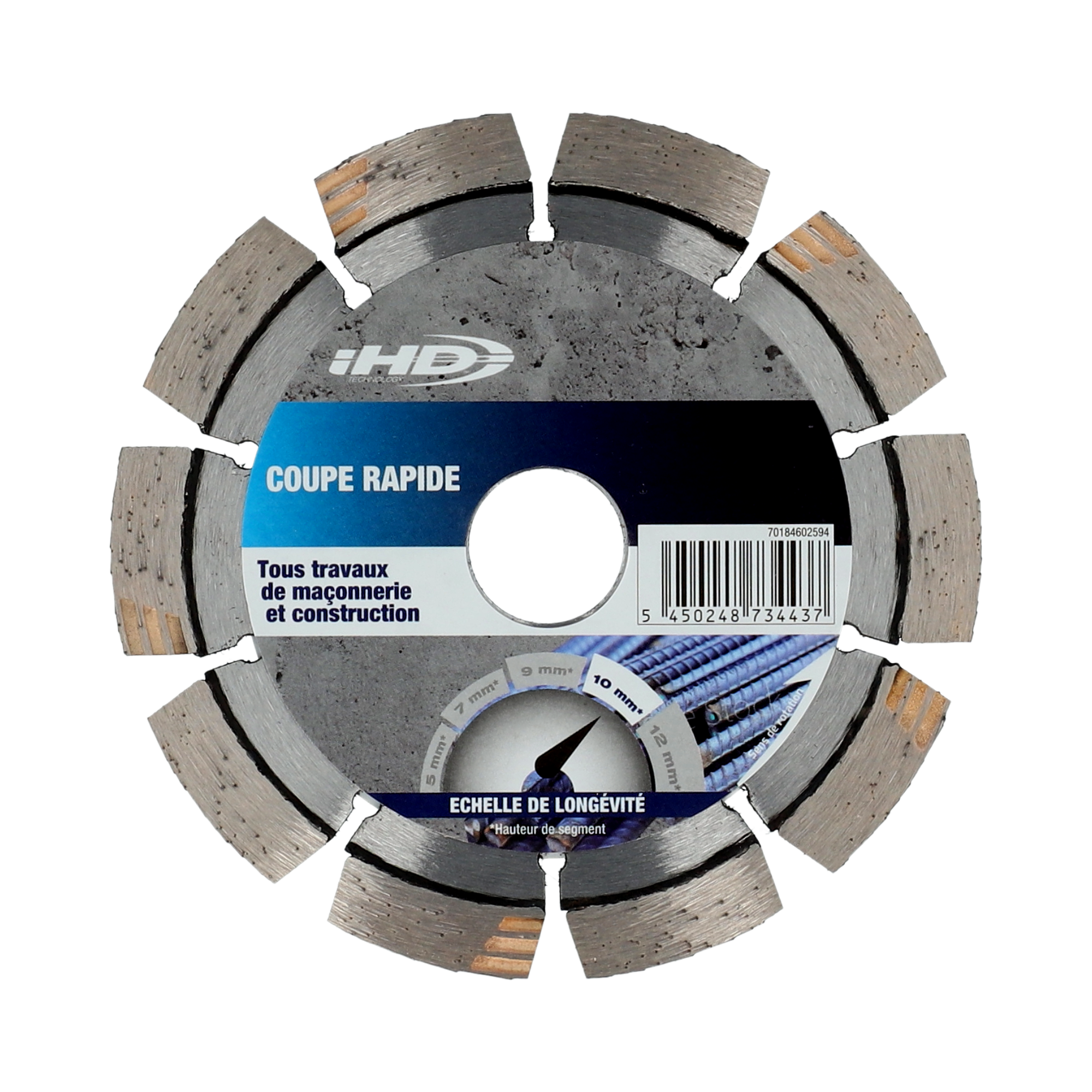 Disque diamant intensif segmenté pour matériaux de construction NORTON,Diam125mm - 3
