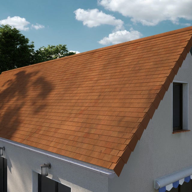 Tuile plate 17x27 rouge nuancé 501 IMERYS