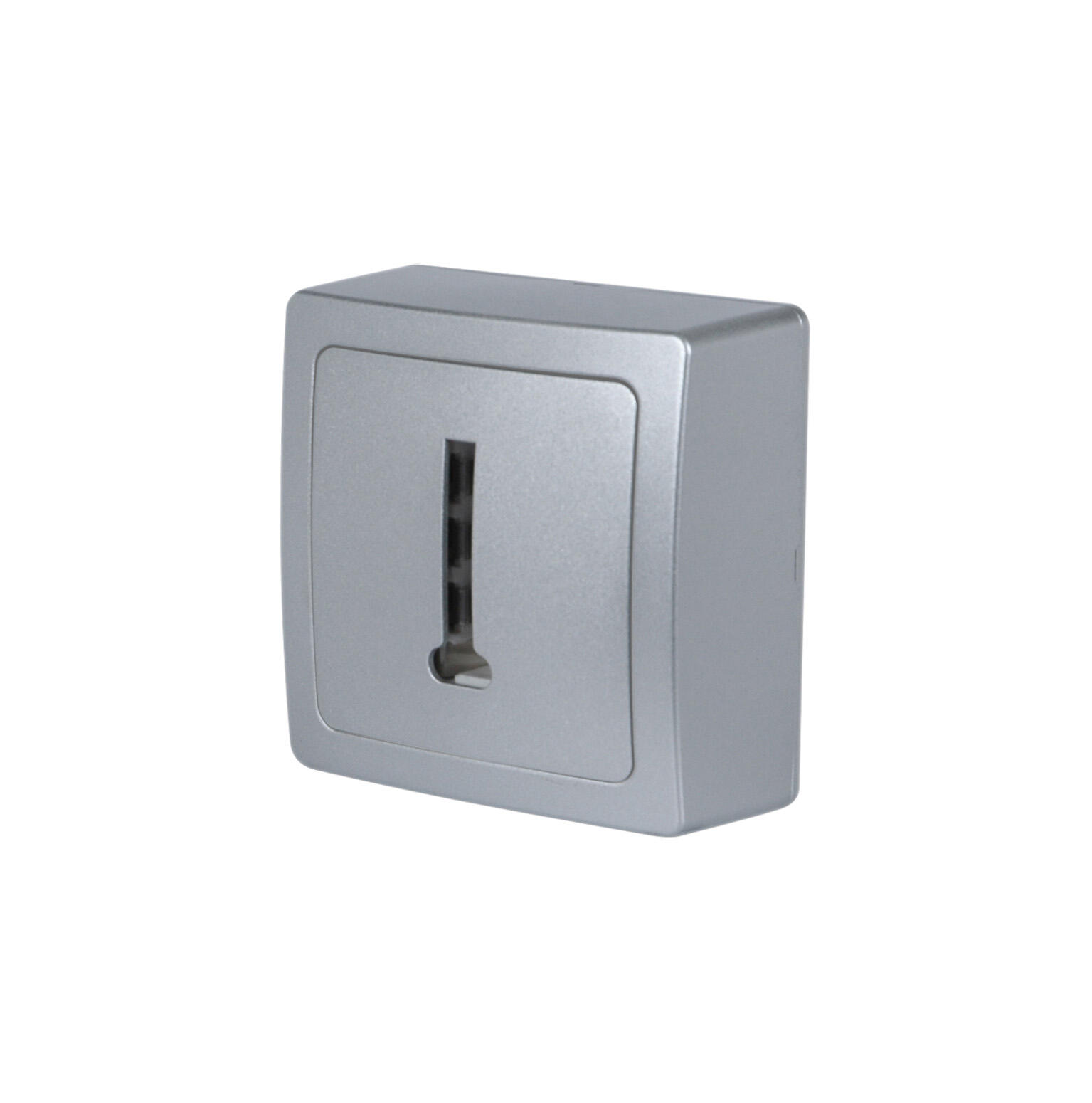 Prise téléphone saillie, complet, LEXMAN Opus, gris aluminium - 2